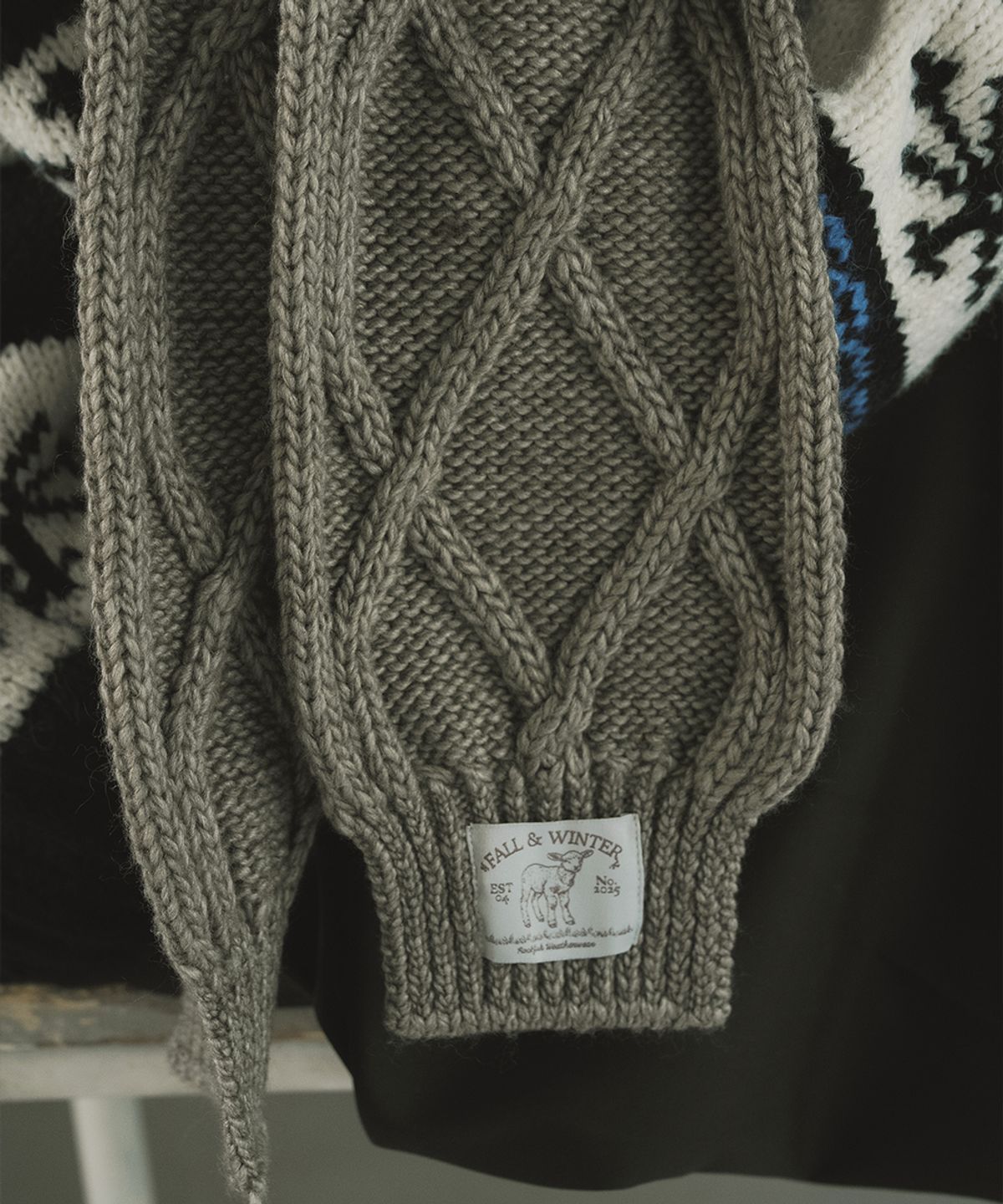 락피쉬웨더웨어(ROCKFISH WEATHERWEAR) DIAMOND CABLE SCARF - 4 colors
