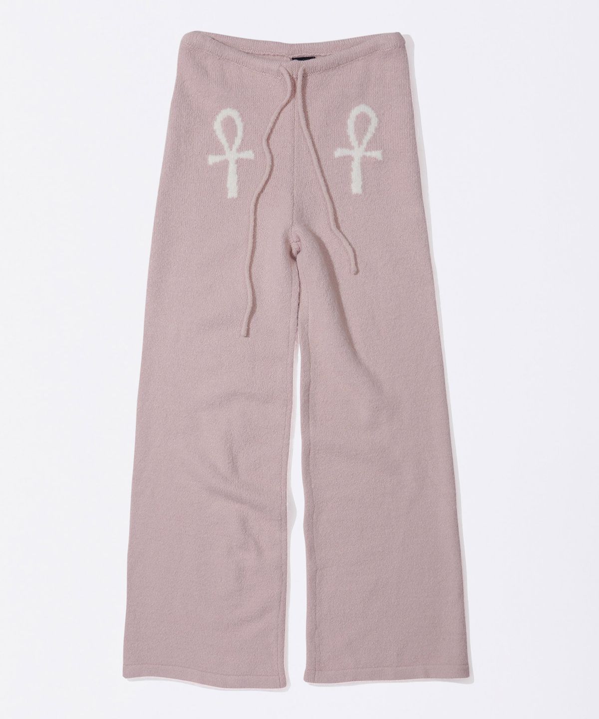 스컬프터(SCULPTOR) Ankh Boucle Knit Pants Pink