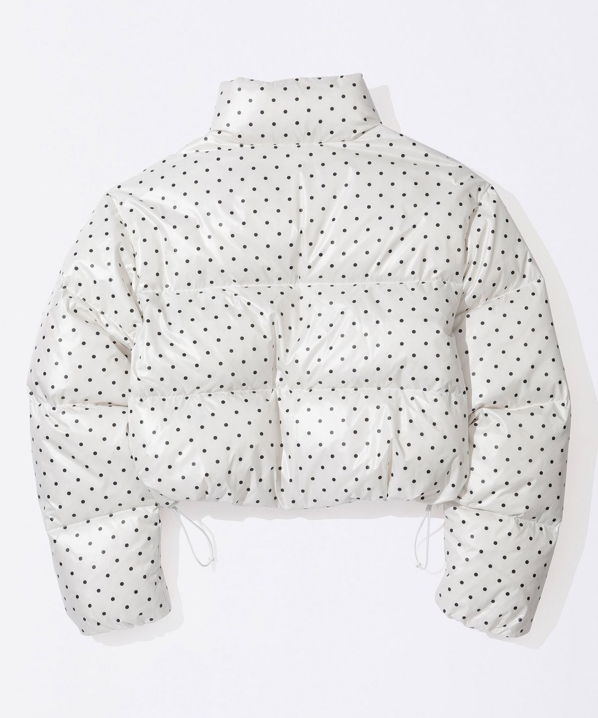 스컬프터(SCULPTOR) Polka Cropped Puffer Down Ivory