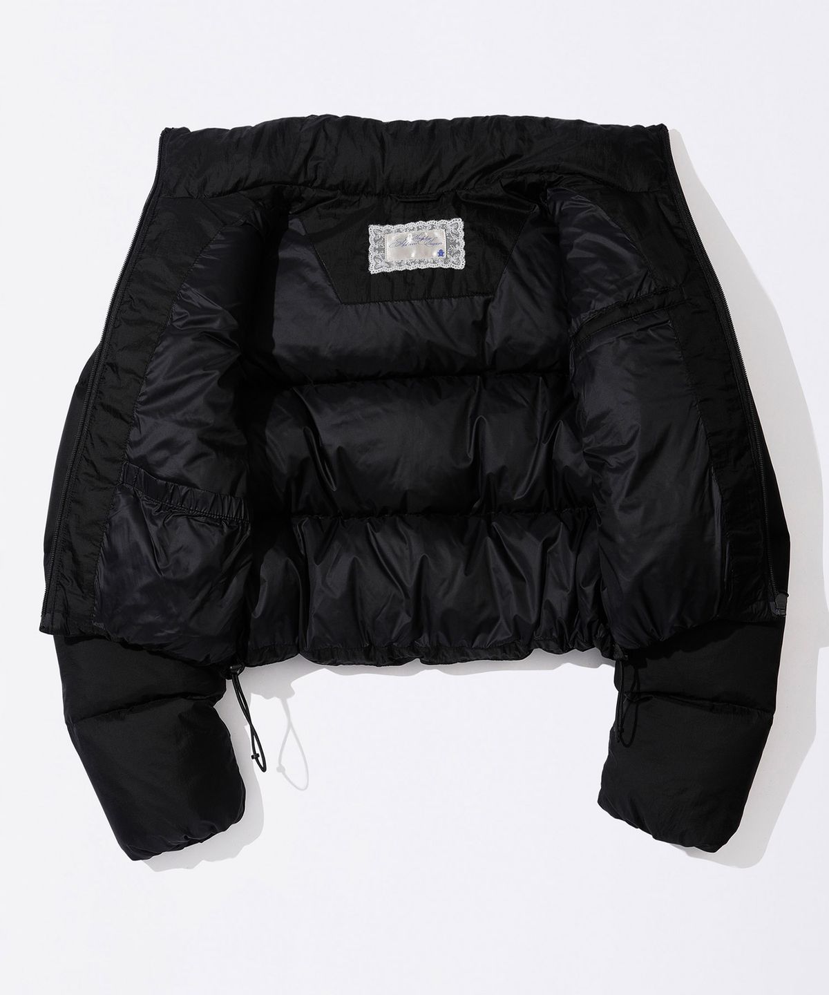 스컬프터(SCULPTOR) Matte Cropped Puffer Down Black