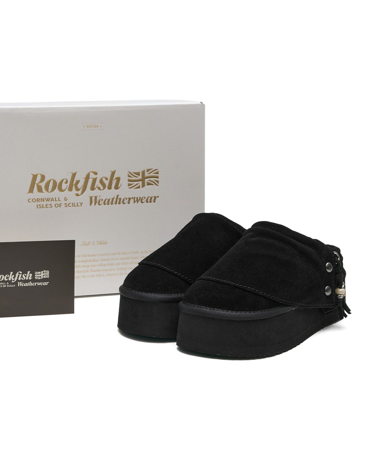 락피쉬웨더웨어(ROCKFISH WEATHERWEAR) STUD MAXI FOLDED MULES - 2 colors