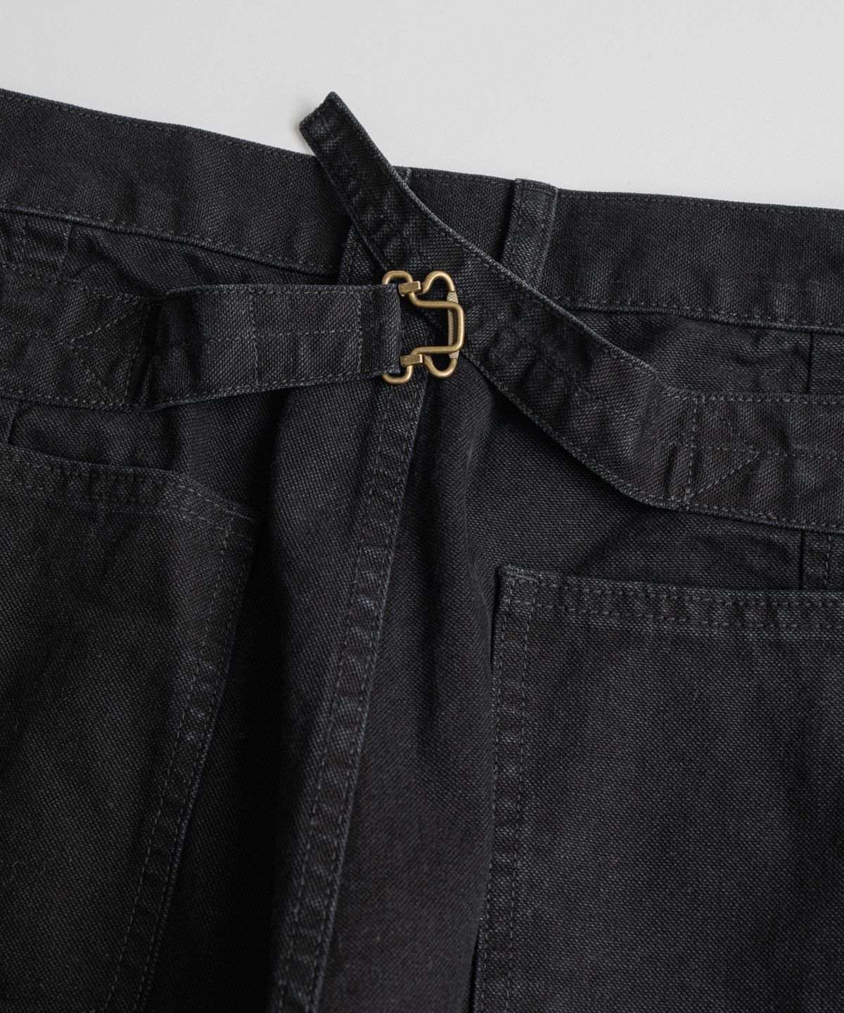 비헤비어(BEHEAVYER) DISTRESSED M35 TROUSER washed black