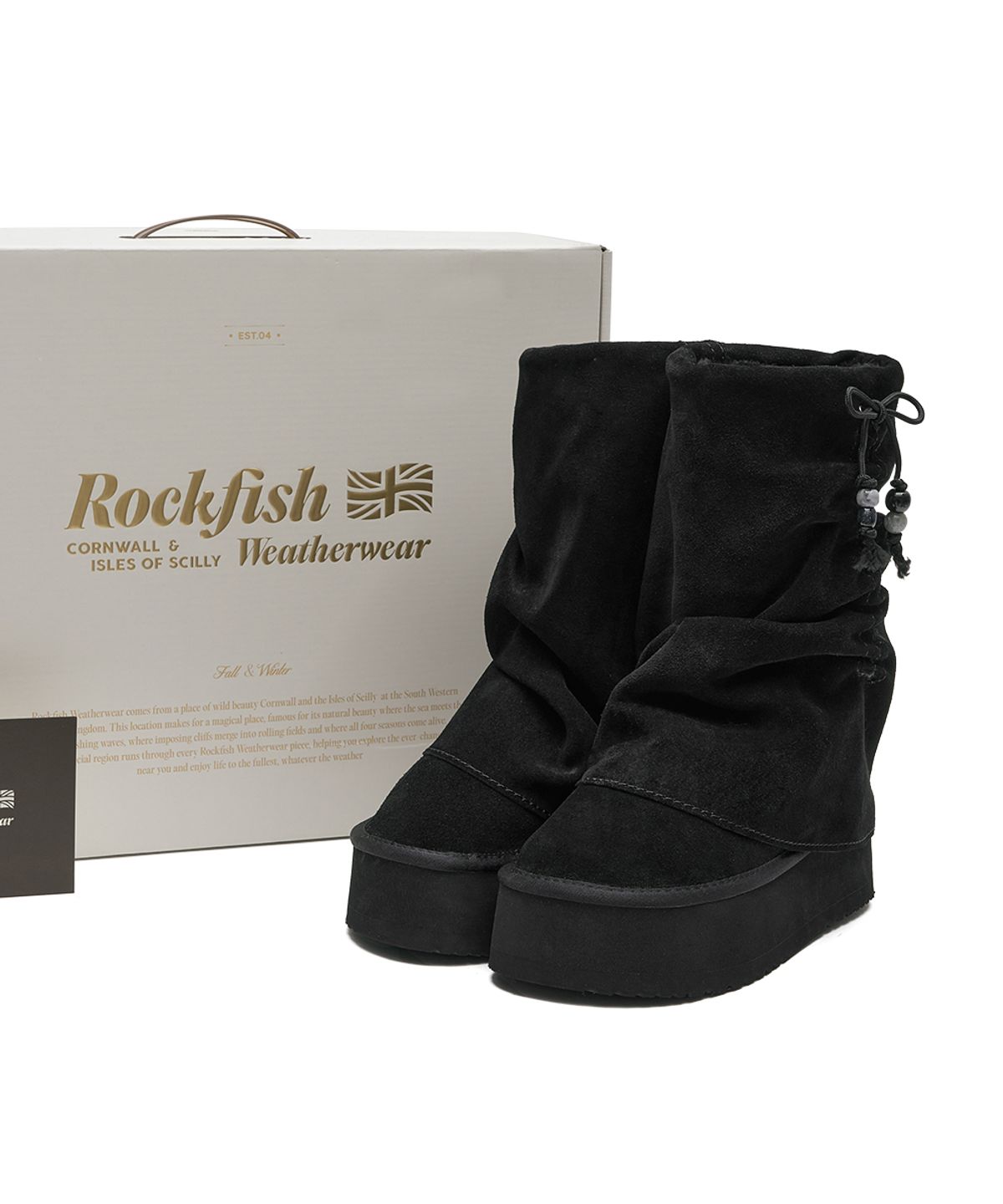 락피쉬웨더웨어(ROCKFISH WEATHERWEAR) GATHERED MAXI FOLDED BOOTS MIDDLE - 2 colors