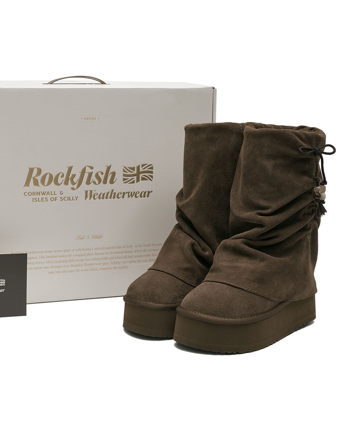 락피쉬웨더웨어(ROCKFISH WEATHERWEAR) GATHERED MAXI FOLDED BOOTS MIDDLE - 2 colors