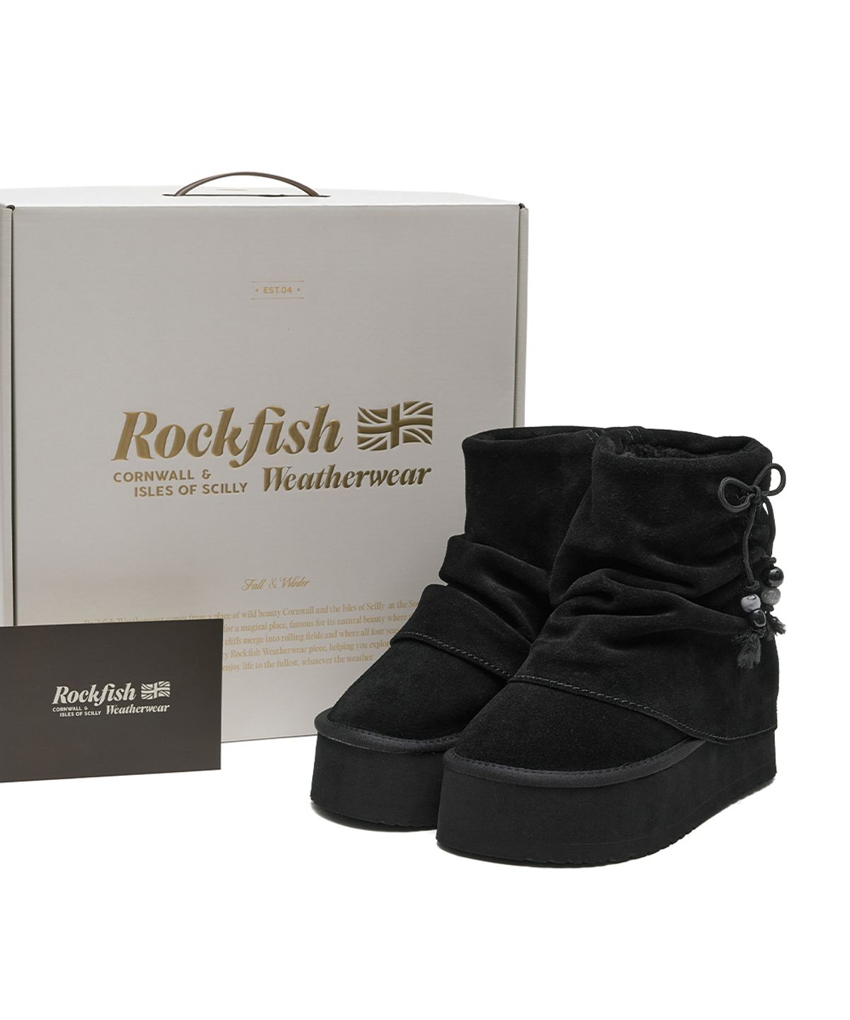 락피쉬웨더웨어(ROCKFISH WEATHERWEAR) GATHERED MAXI FOLDED BOOTS SHORT - 2 colors