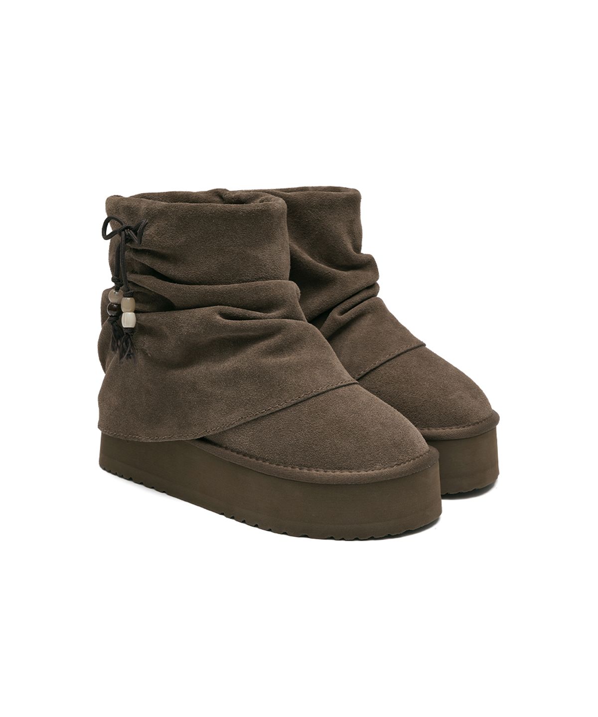 락피쉬웨더웨어(ROCKFISH WEATHERWEAR) GATHERED MAXI FOLDED BOOTS SHORT - 2 colors