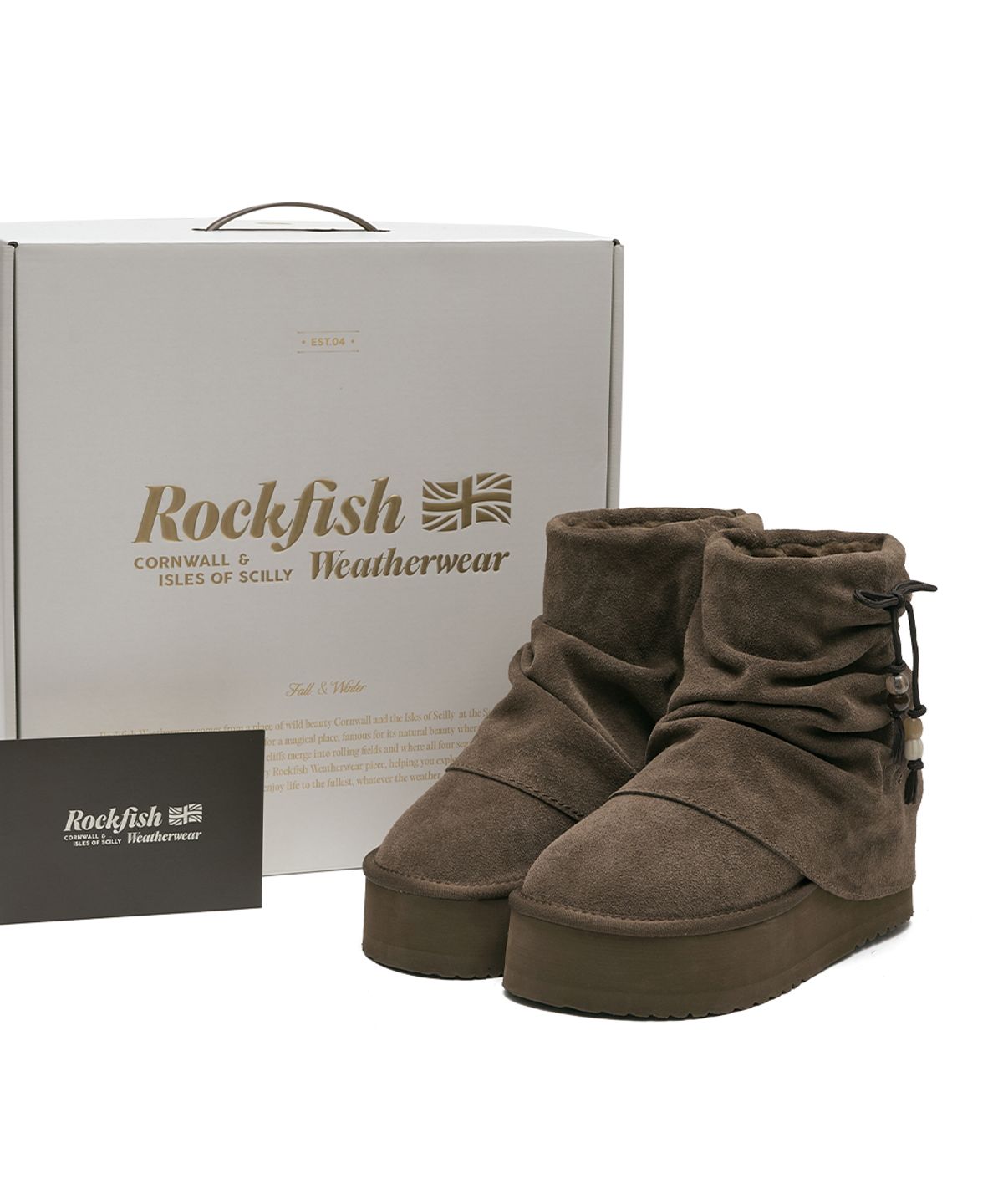 락피쉬웨더웨어(ROCKFISH WEATHERWEAR) GATHERED MAXI FOLDED BOOTS SHORT - 2 colors