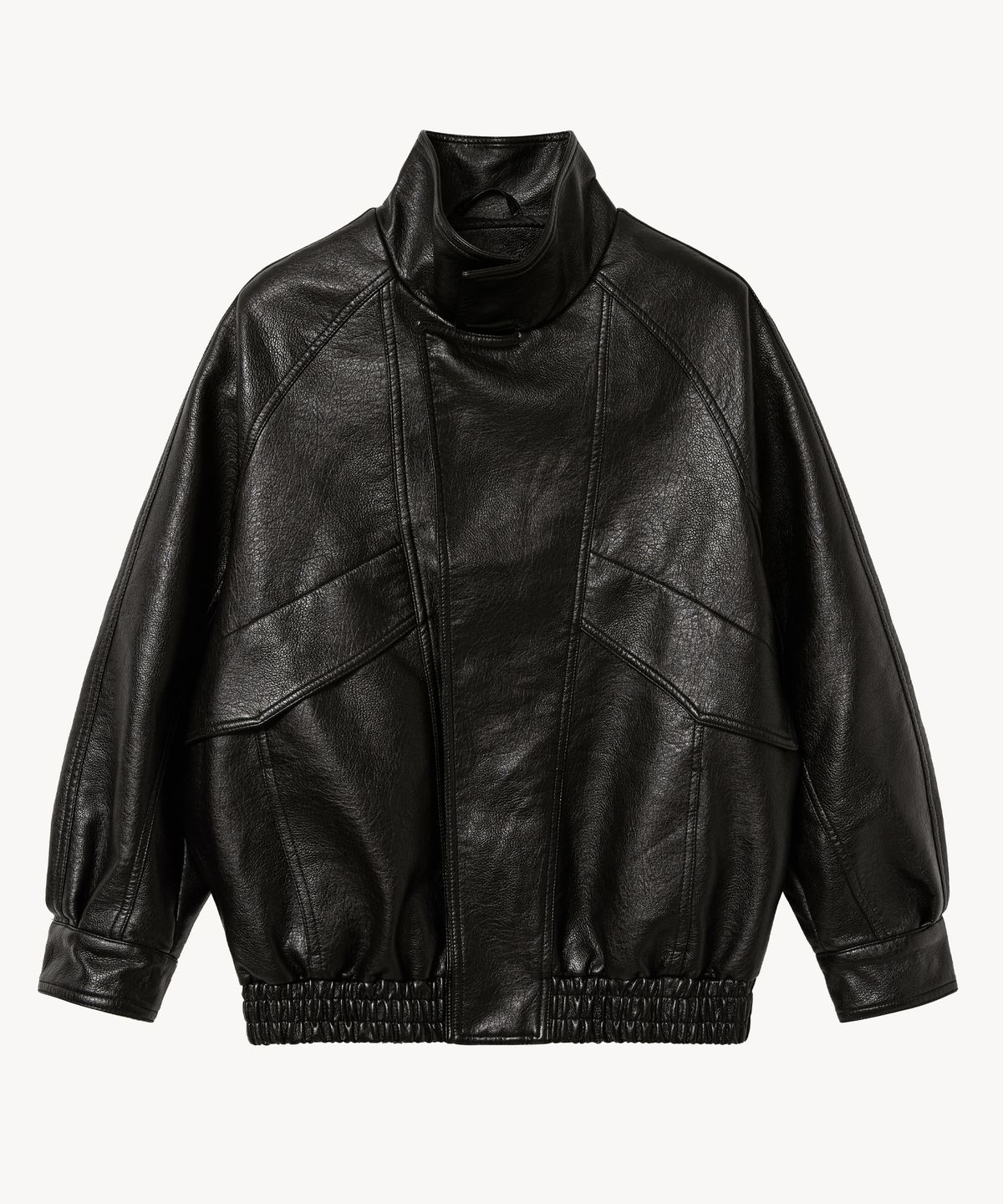 레이디 볼륨(LADY VOLUME) 9209 워싱 레더 빈티지 자켓 (BLACK)