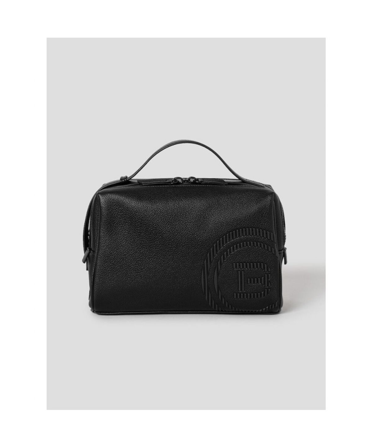 빈폴 액세서리(BEANPOLE ACCESSORY) 공용 빅로고 파우치 - 블랙