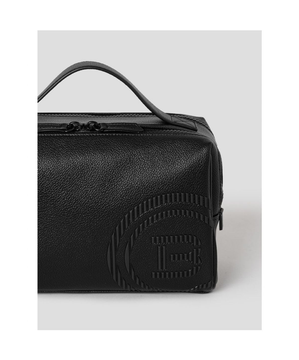 빈폴 액세서리(BEANPOLE ACCESSORY) 공용 빅로고 파우치 - 블랙