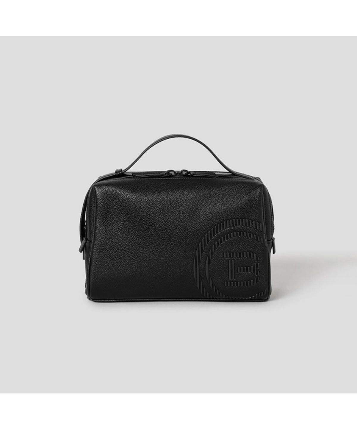 빈폴 액세서리(BEANPOLE ACCESSORY) 공용 빅로고 파우치 - 블랙