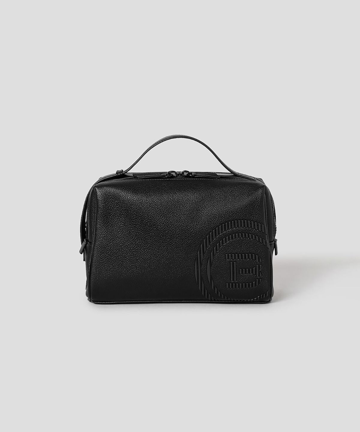 빈폴 액세서리(BEANPOLE ACCESSORY) 공용 빅로고 파우치 - 블랙