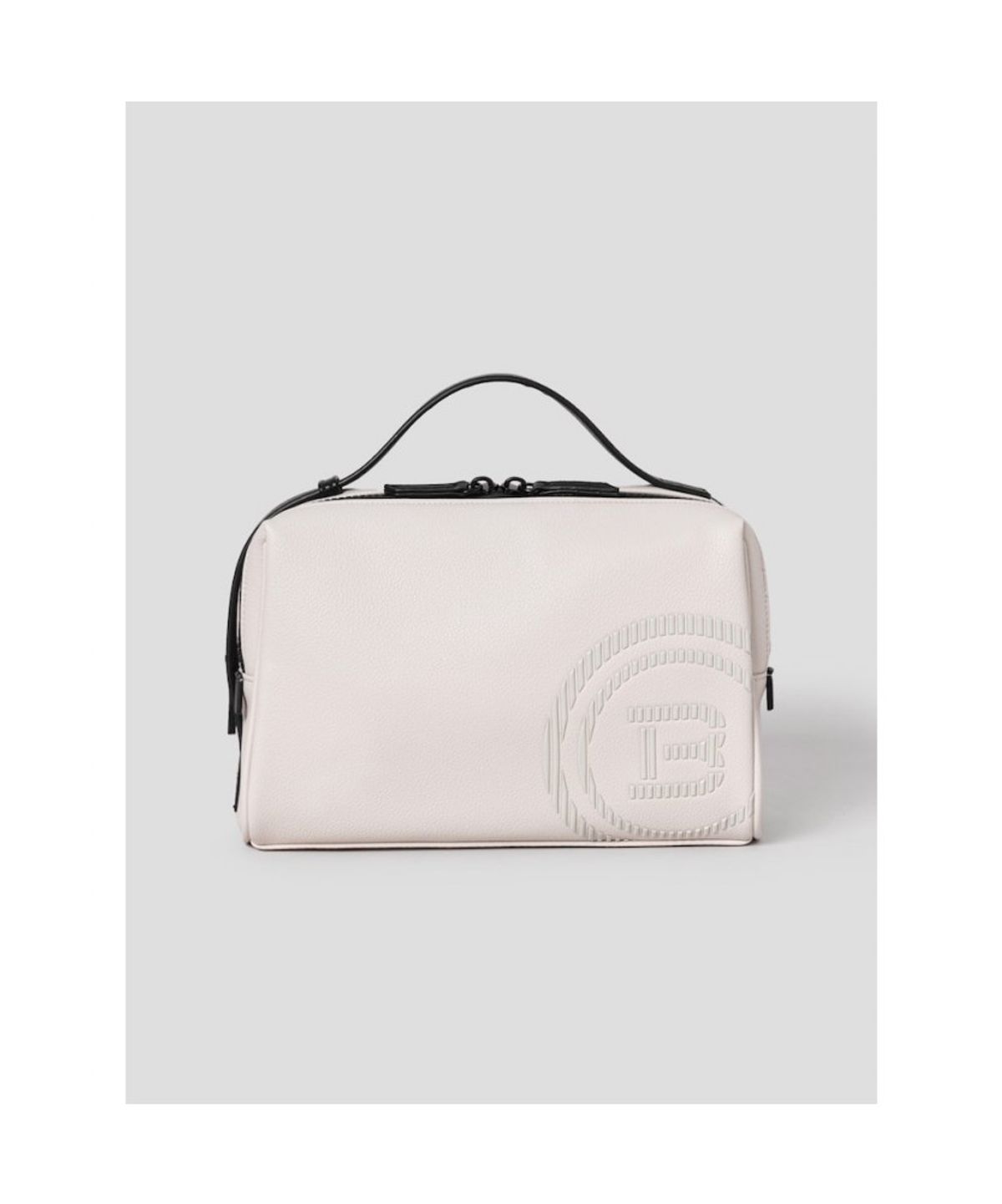 빈폴 액세서리(BEANPOLE ACCESSORY) 공용 빅로고 파우치 - 베이지