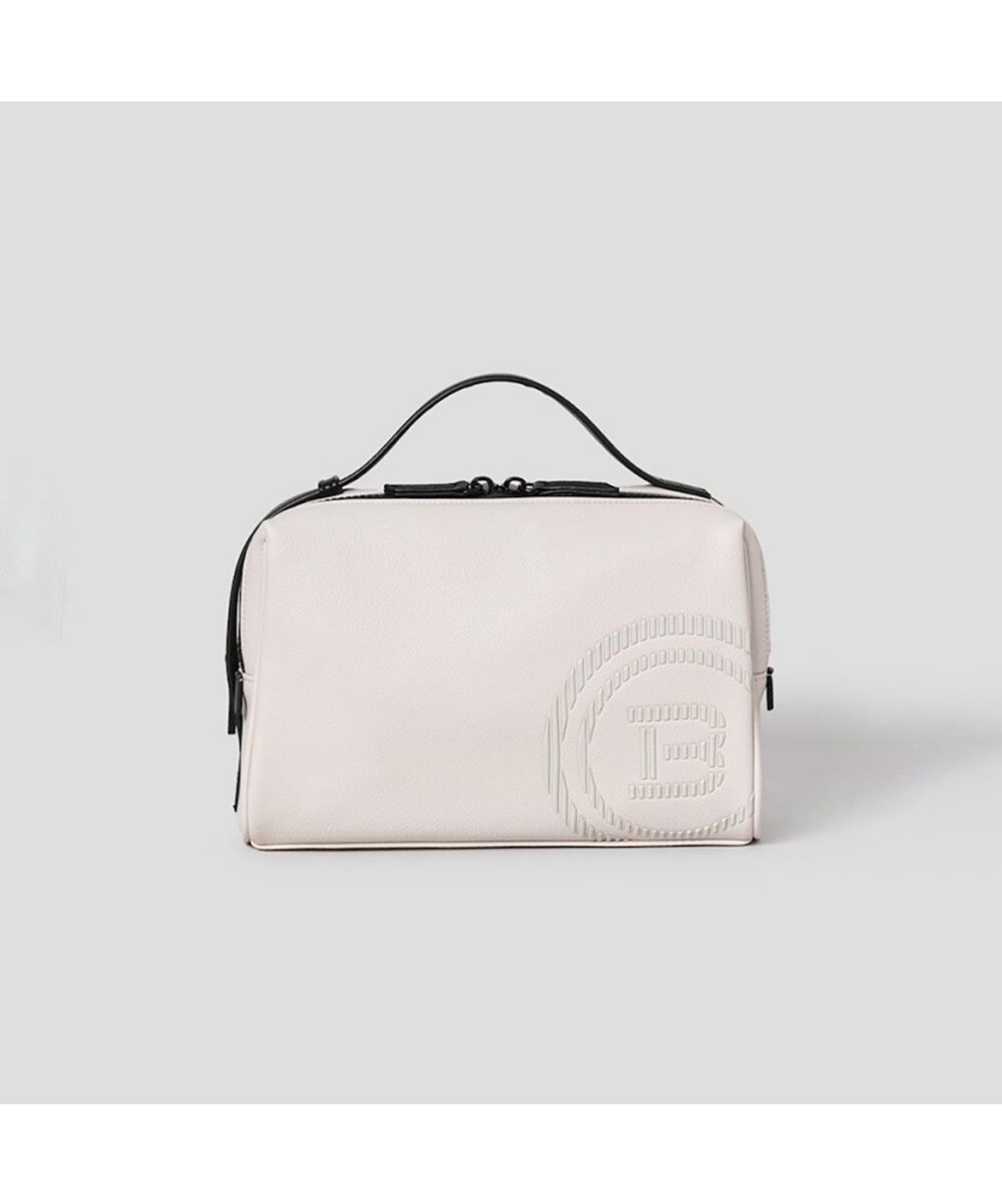 빈폴 액세서리(BEANPOLE ACCESSORY) 공용 빅로고 파우치 - 베이지