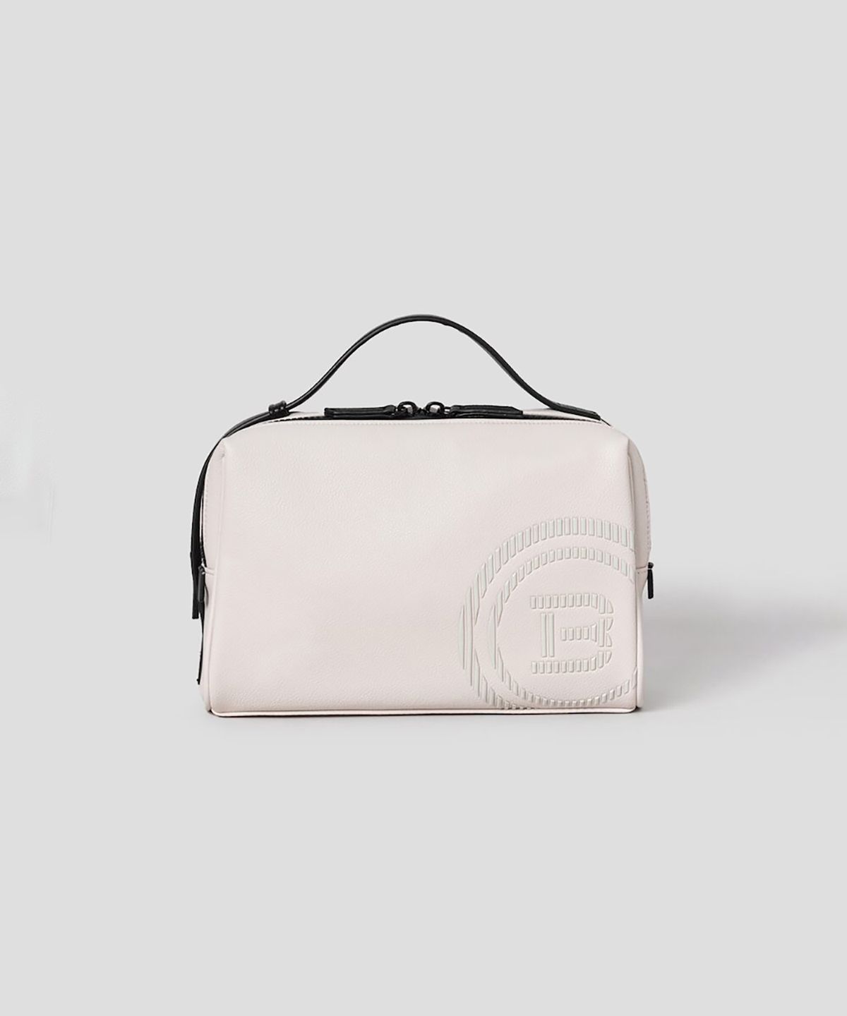 빈폴 액세서리(BEANPOLE ACCESSORY) 공용 빅로고 파우치 - 베이지