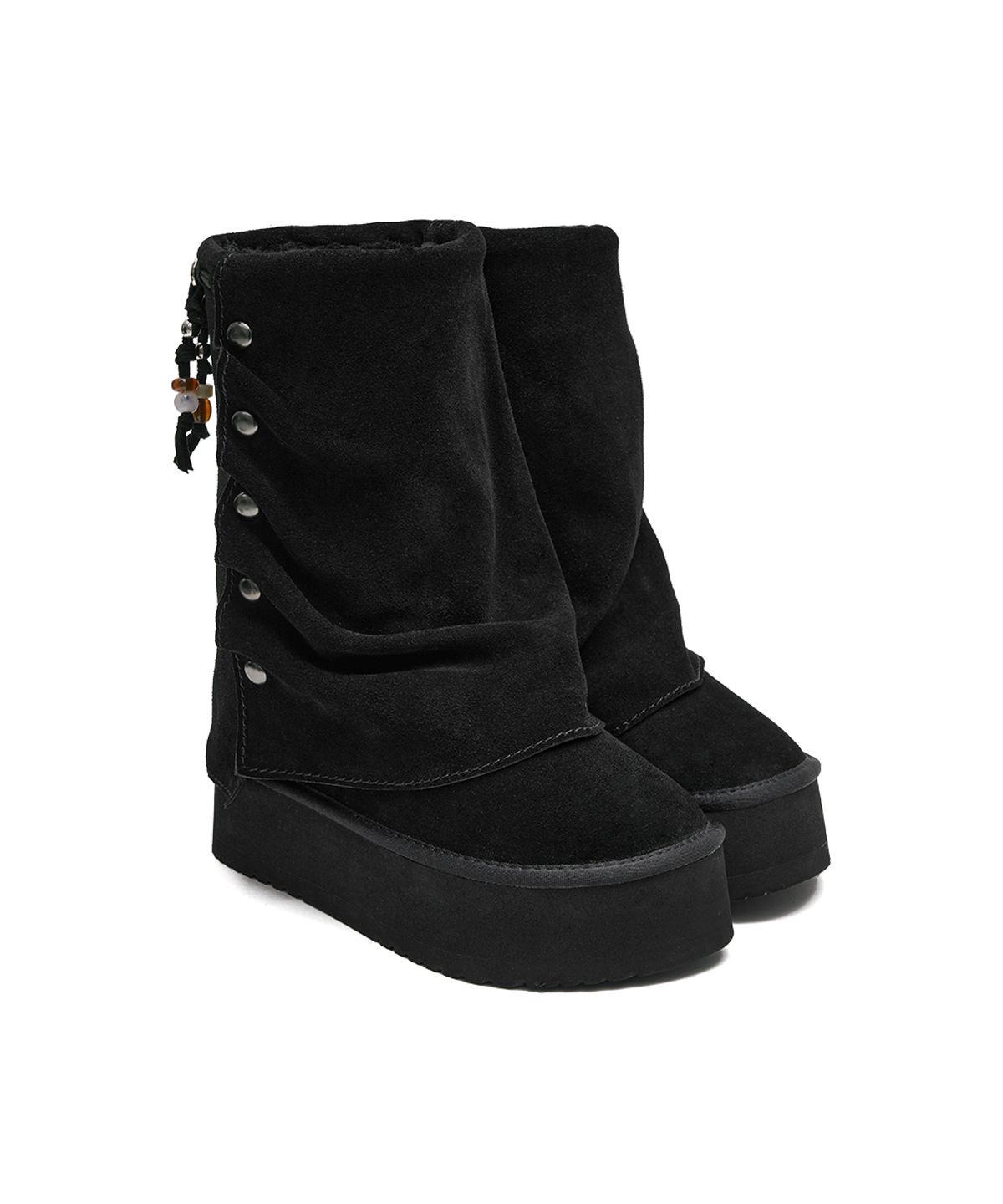 락피쉬웨더웨어(ROCKFISH WEATHERWEAR) STUD MAXI FOLDED BOOTS MIDDLE - 2 colors