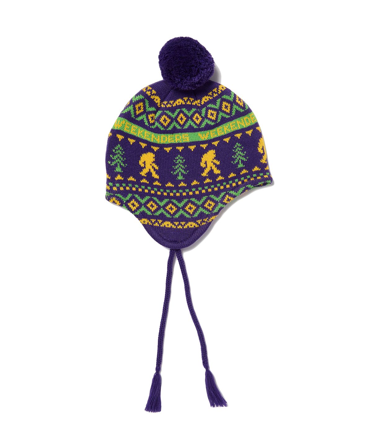 위캔더스(WKNDRS) SASQUATCH EARFLAP BEANIE (PURPLE)