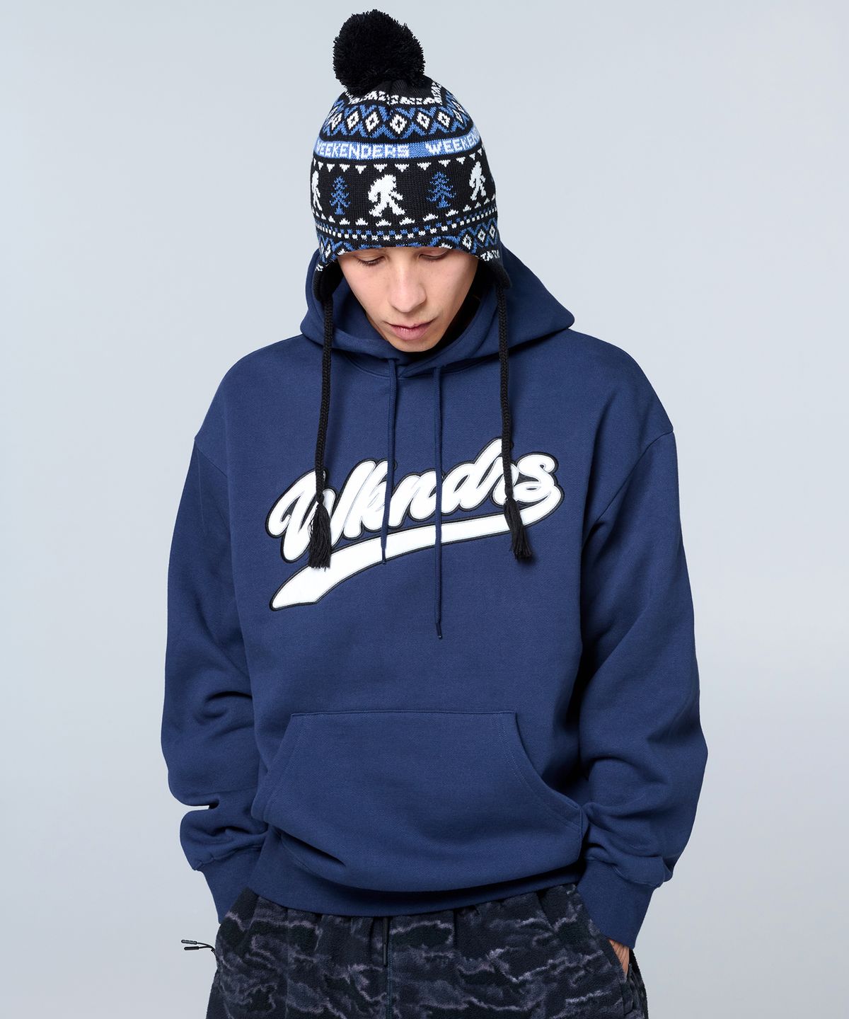 위캔더스(WKNDRS) SASQUATCH EARFLAP BEANIE (BLACK)