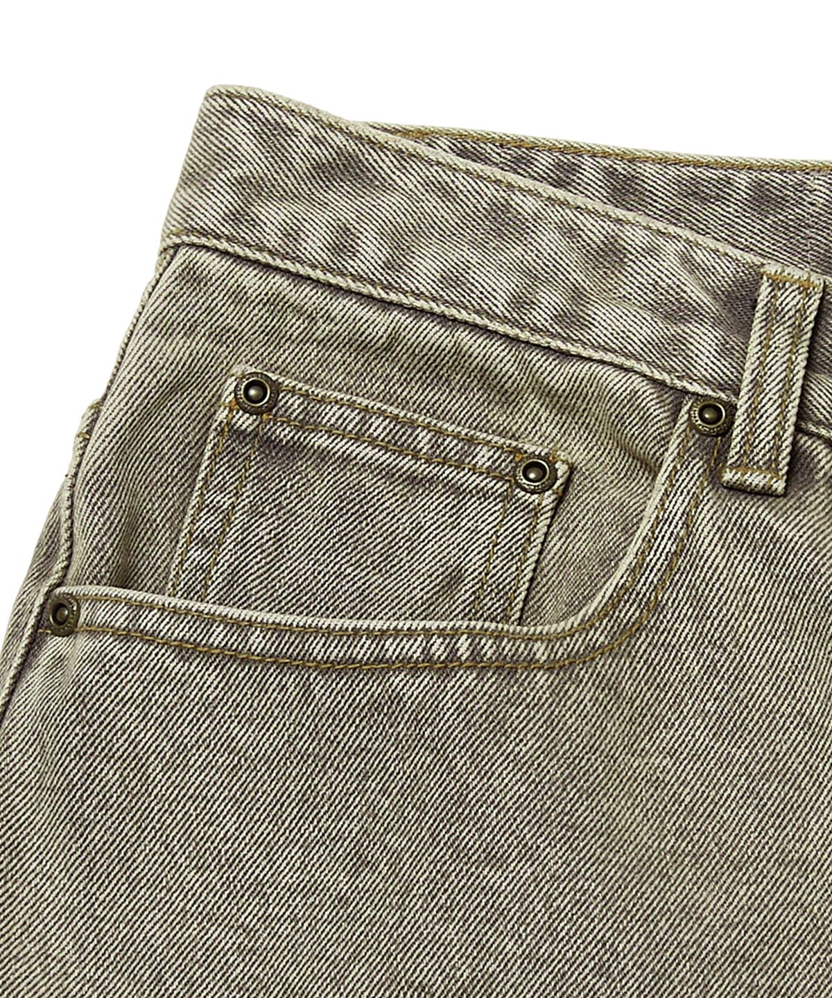 위캔더스(WKNDRS) TATTOO DENIM PANTS (BEIGE)