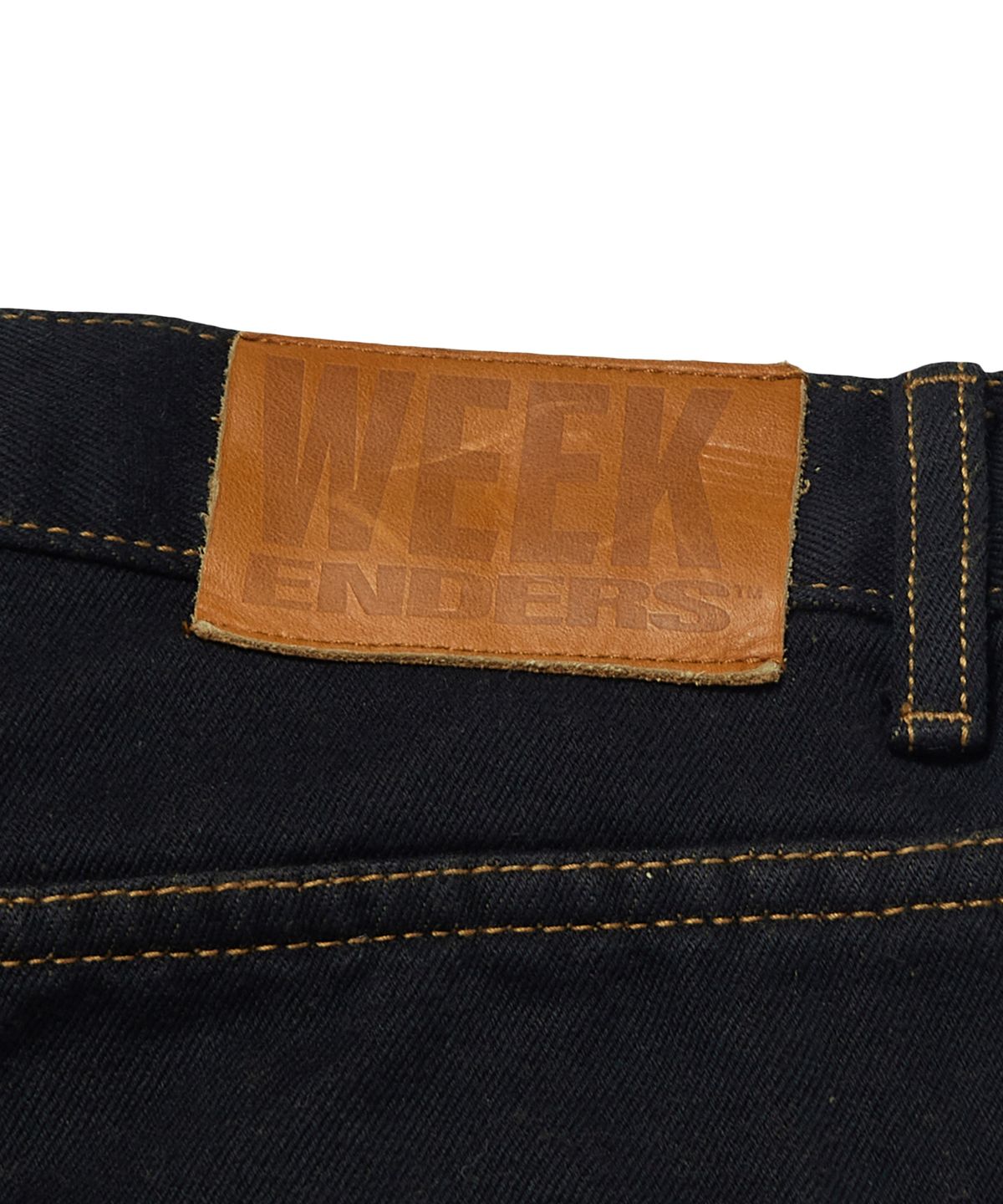 위캔더스(WKNDRS) BIG PIERROT DENIM PANTS (BLACK)