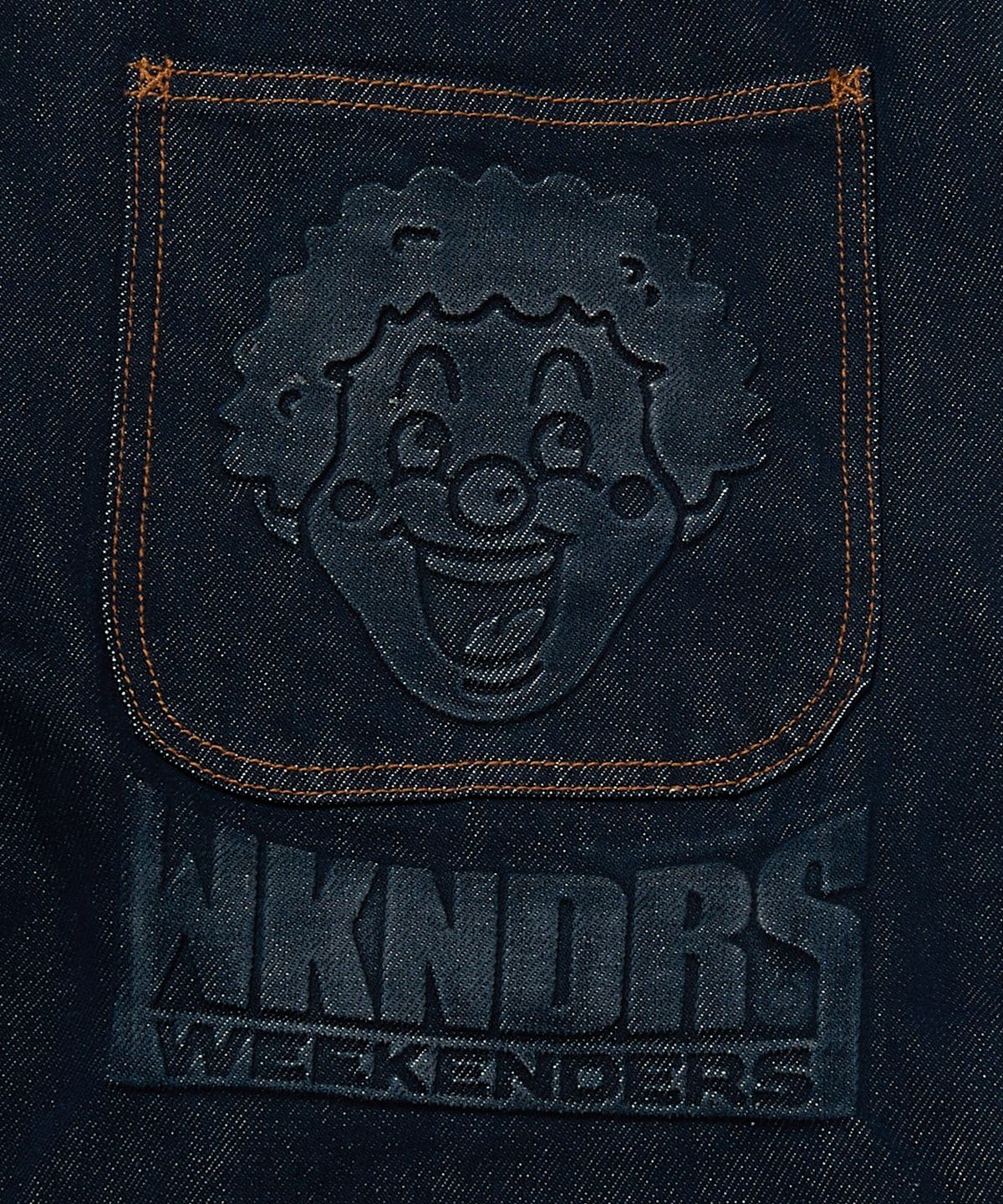 위캔더스(WKNDRS) BIG PIERROT DENIM PANTS (DENIM)
