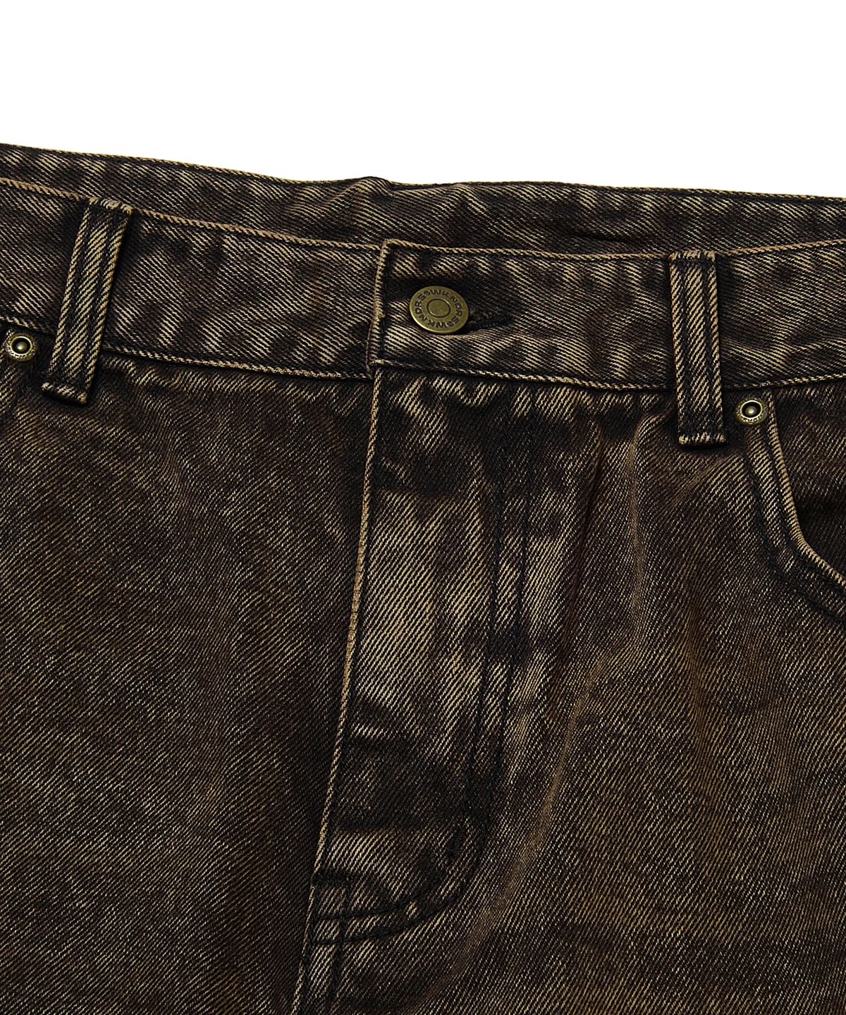 위캔더스(WKNDRS) VINTAGE BAGGY DENIM (BROWN)