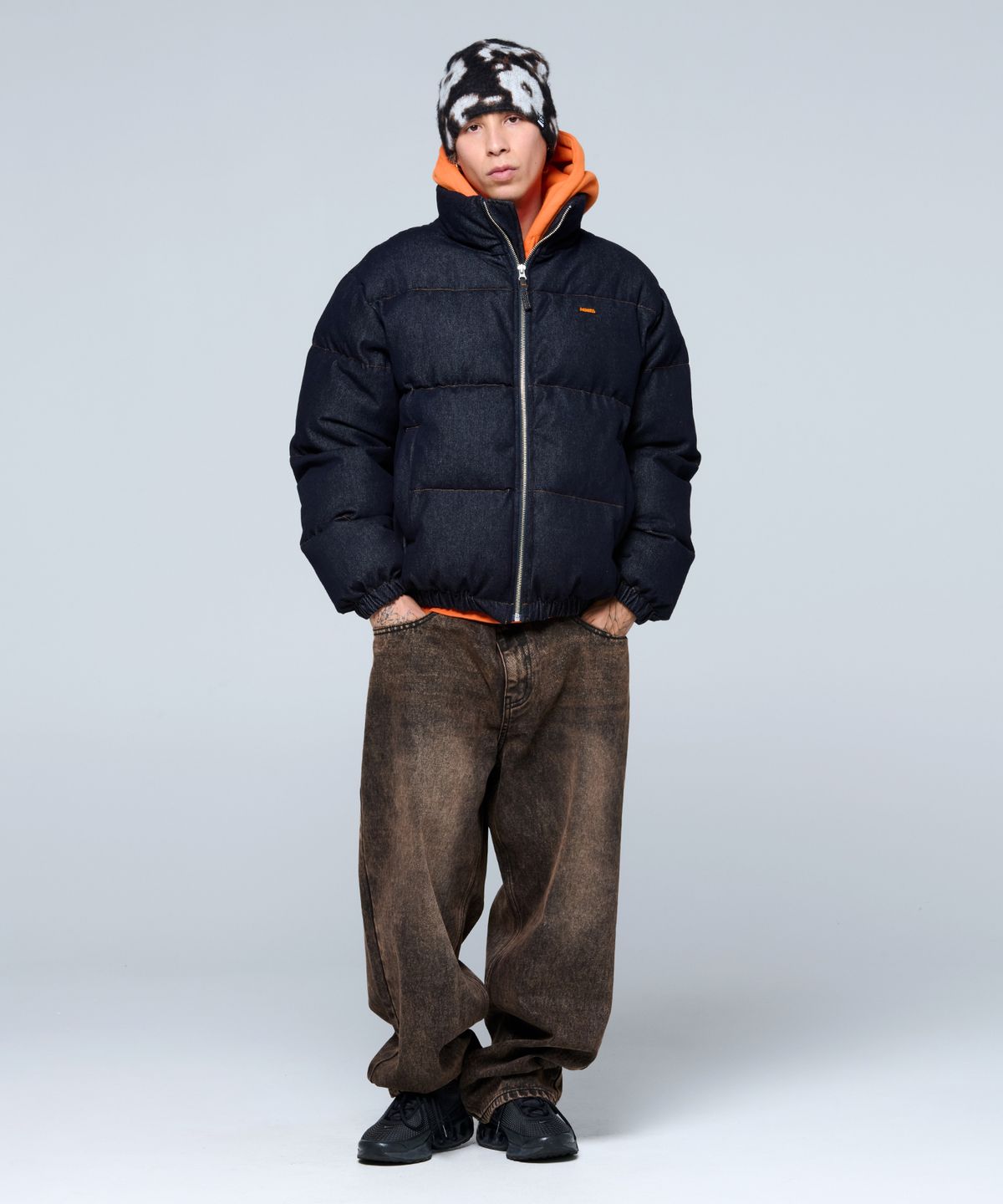 위캔더스(WKNDRS) VINTAGE BAGGY DENIM (BROWN)