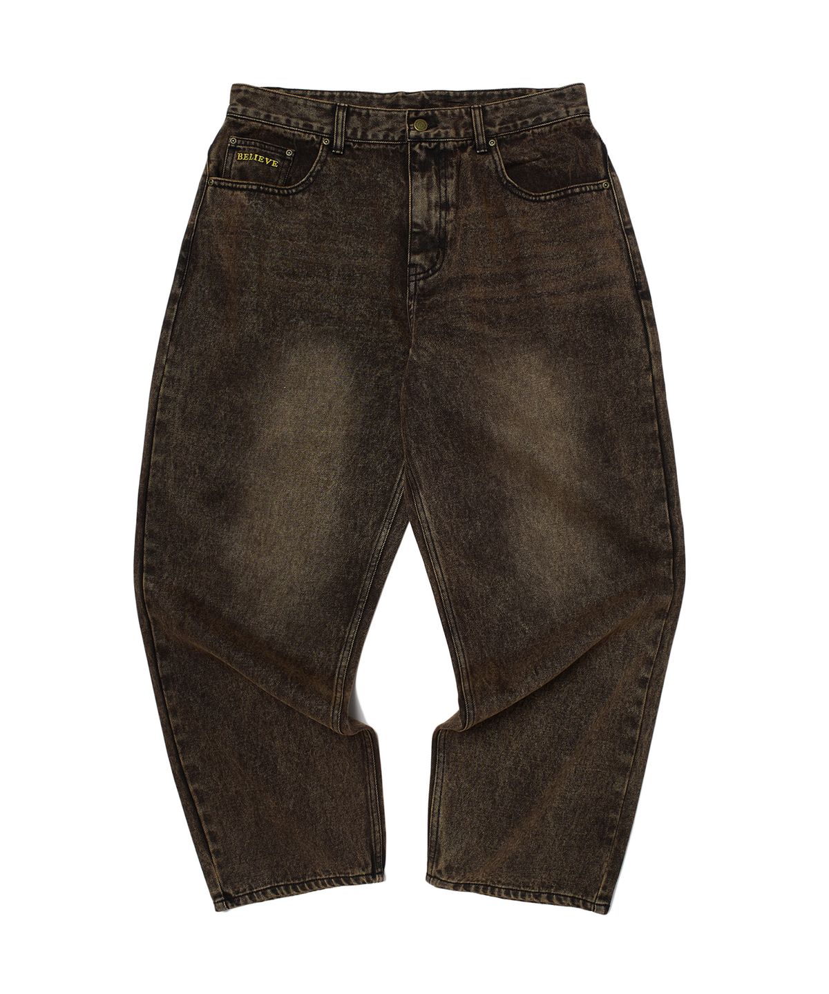 위캔더스(WKNDRS) VINTAGE BAGGY DENIM (BROWN)