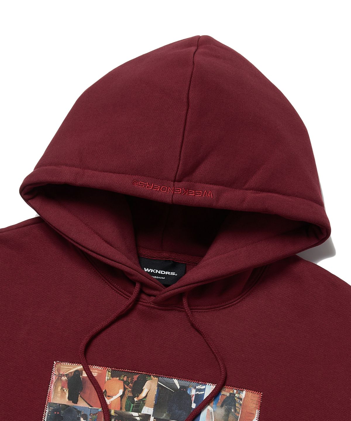 위캔더스(WKNDRS) BIG FOOT HOODIE (BURGUNDY)