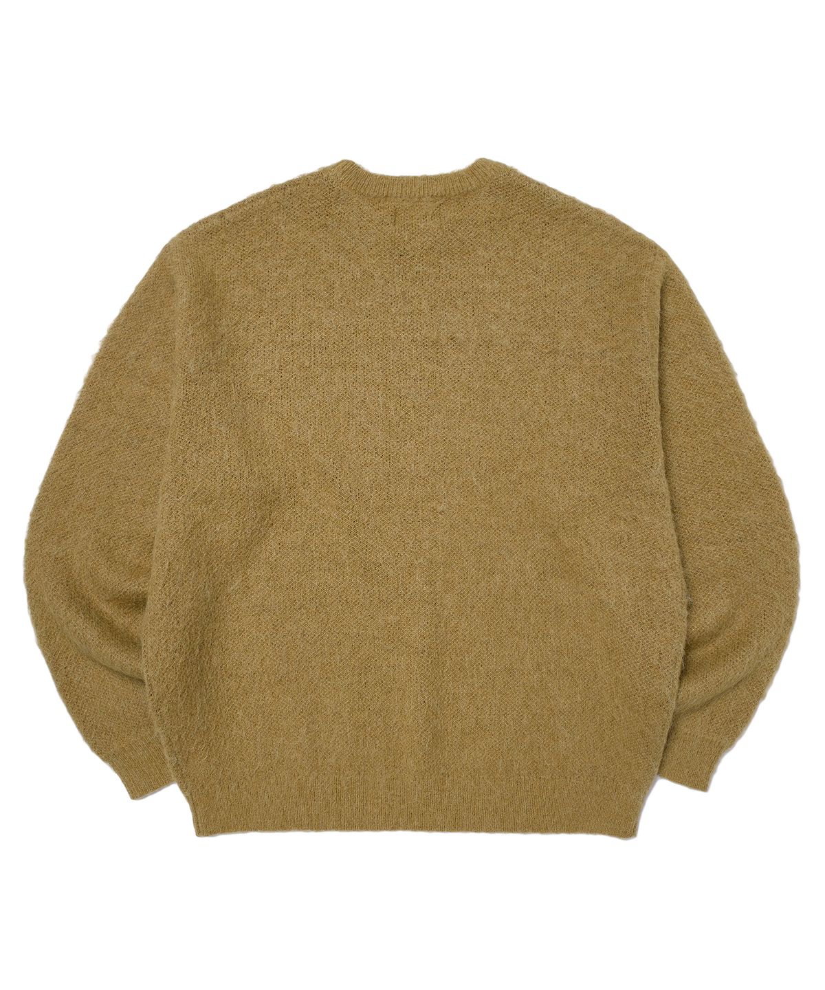 위캔더스(WKNDRS) TATTOO BRUSHED KNIT SWEATER (MUSTARD)