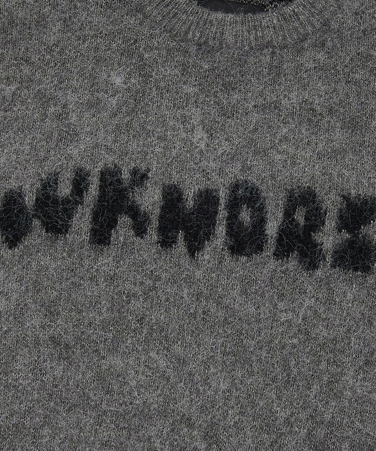 위캔더스(WKNDRS) TATTOO BRUSHED KNIT SWEATER (GREY)