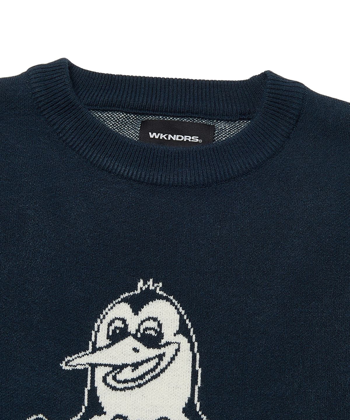 위캔더스(WKNDRS) PENGUIN KNIT SWEATER (NAVY)