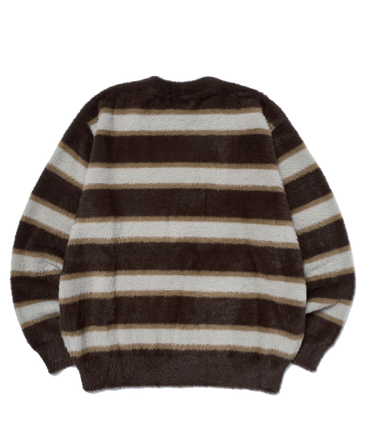 위캔더스(WKNDRS) STRIPED KNIT SWEATER (BROWN)