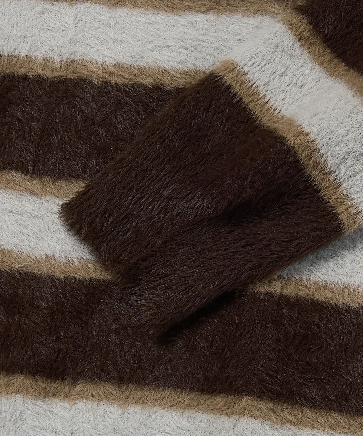 위캔더스(WKNDRS) STRIPED KNIT SWEATER (BROWN)