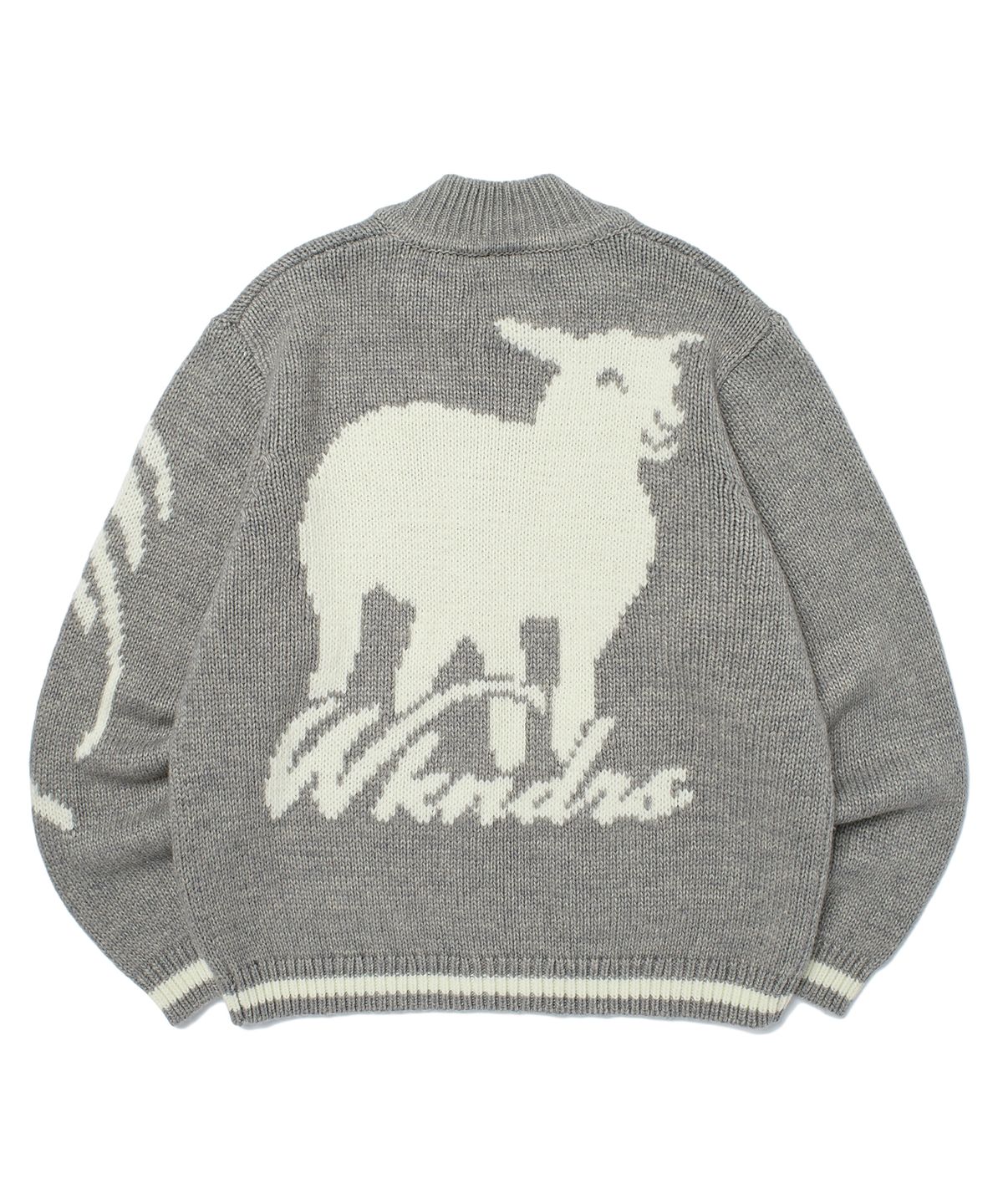 위캔더스(WKNDRS) SHEEP COWICHAN CARDIGAN (GREY)