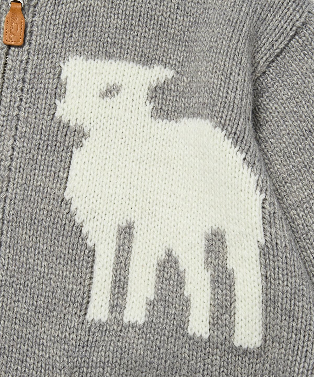 위캔더스(WKNDRS) SHEEP COWICHAN CARDIGAN (GREY)
