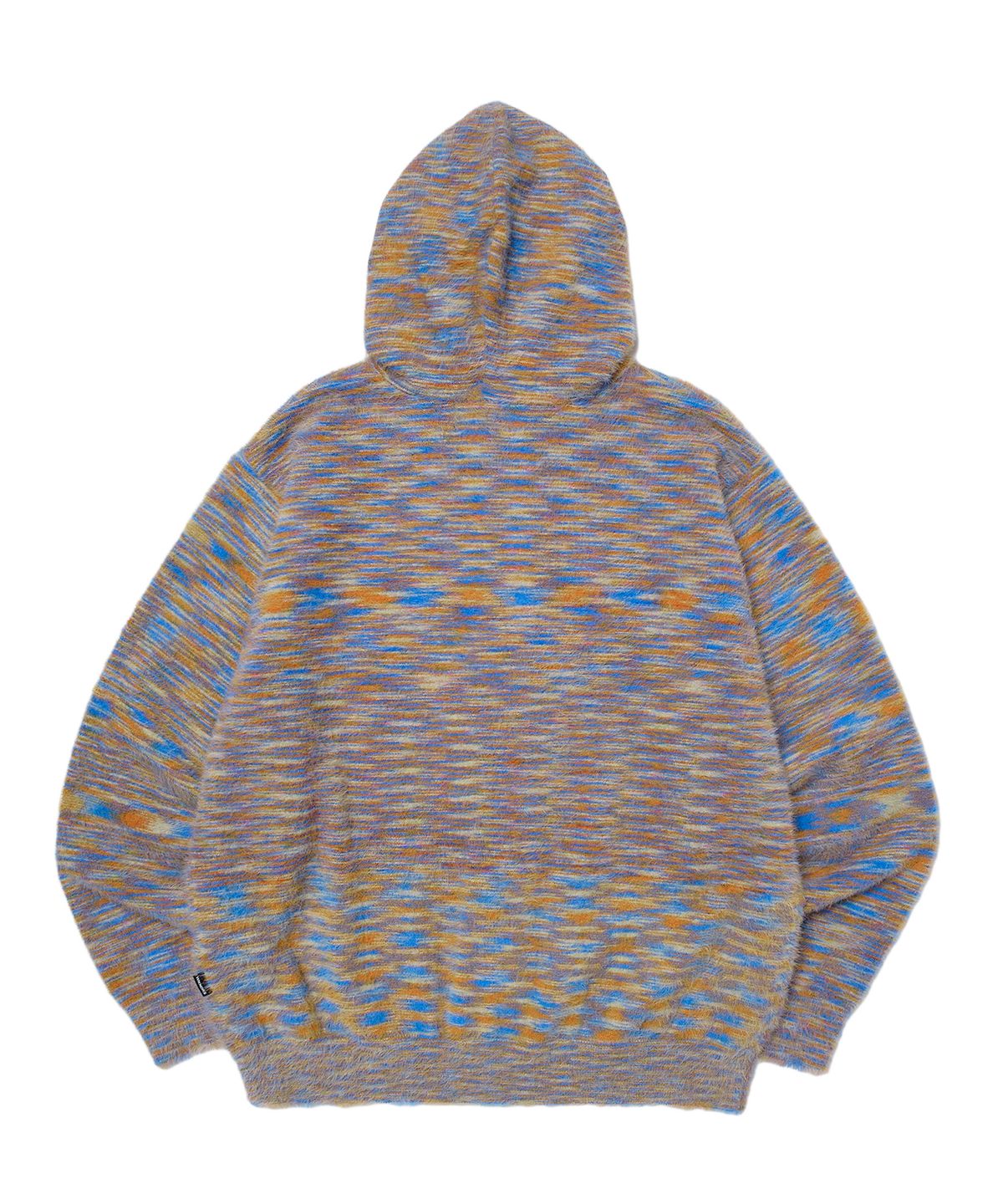 위캔더스(WKNDRS) MULTI STRIPED HAIRY ZIPUP (ORANGE)