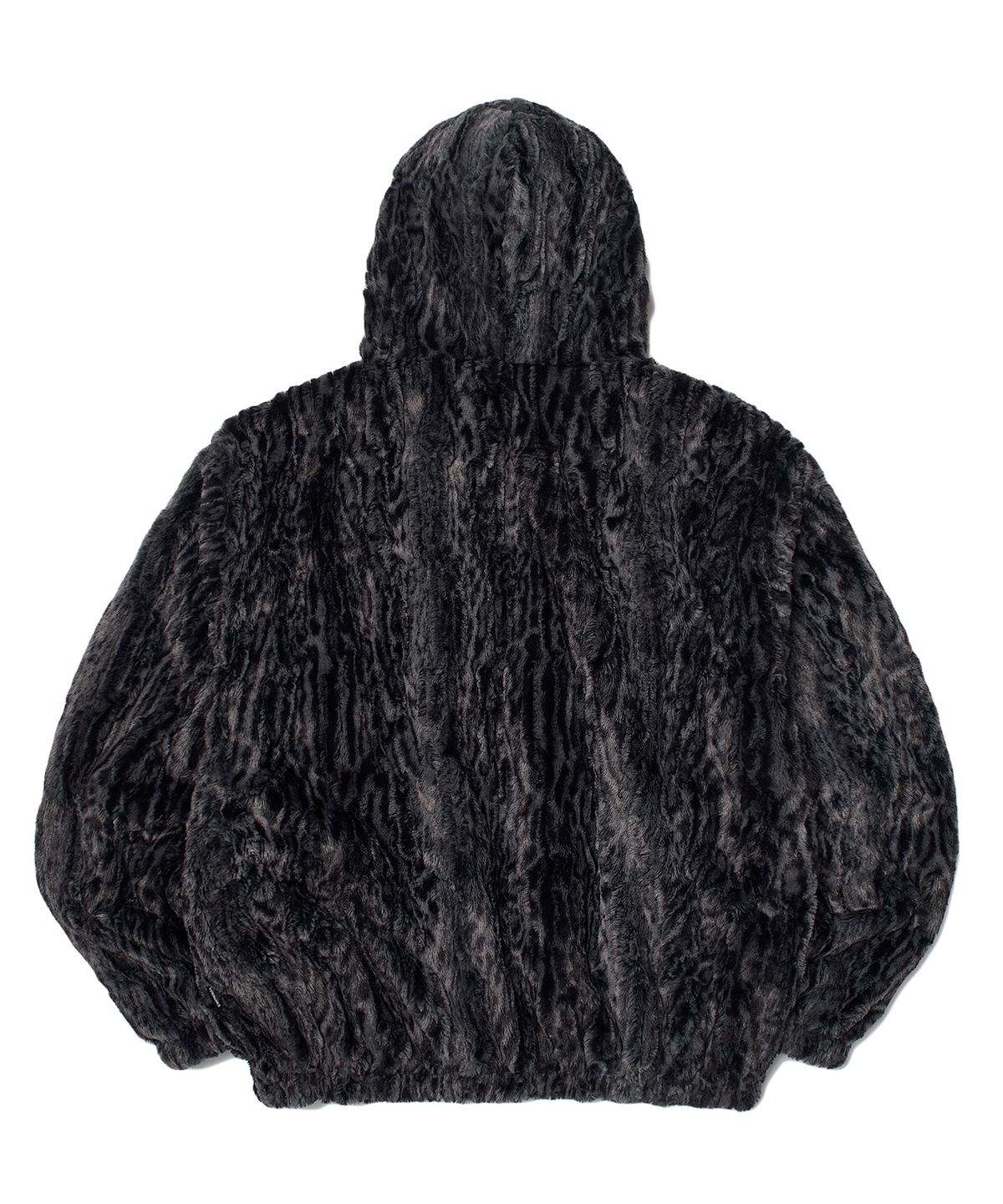 위캔더스(WKNDRS) FAUX FUR ZIPUP HOODIE (BLACK)