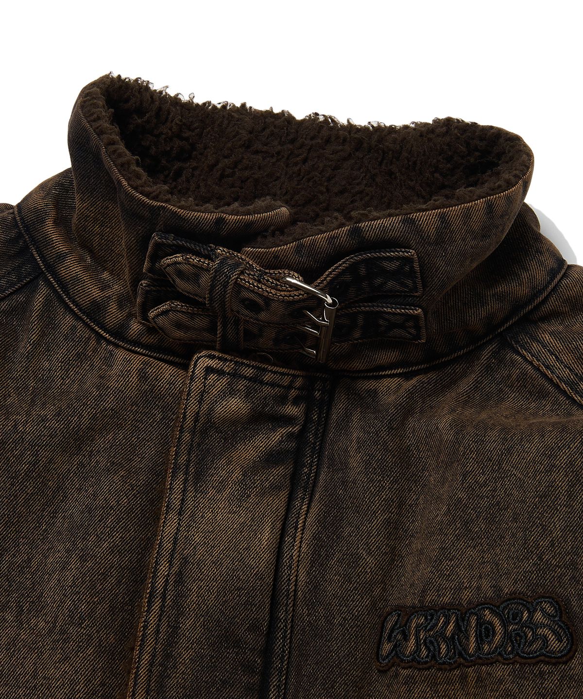 위캔더스(WKNDRS) DENIM SHERPA JK (BROWN)