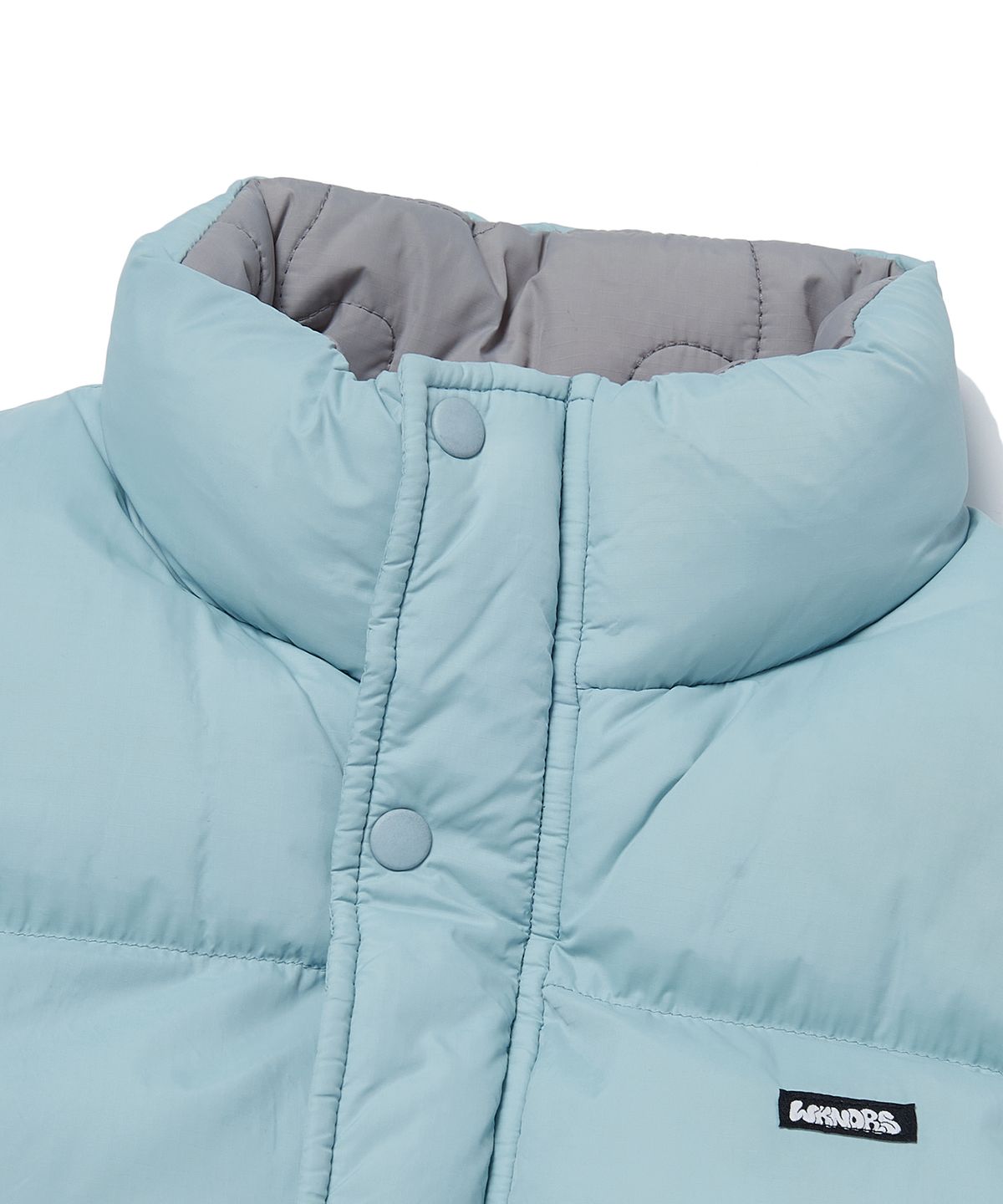 위캔더스(WKNDRS) PUZZLE PUFFER VEST (L.BLUE)