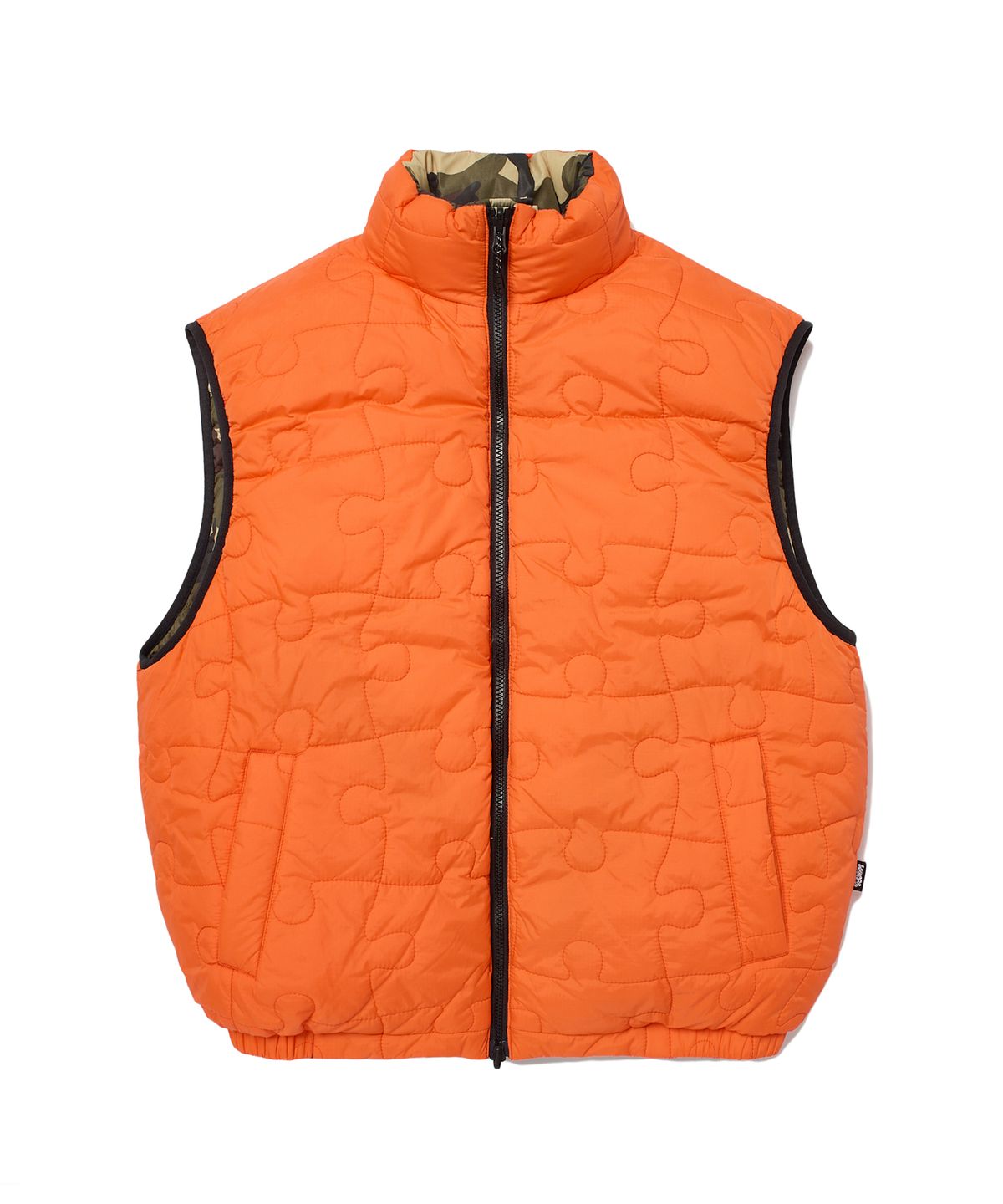위캔더스(WKNDRS) PUZZLE PUFFER VEST (CAMO)