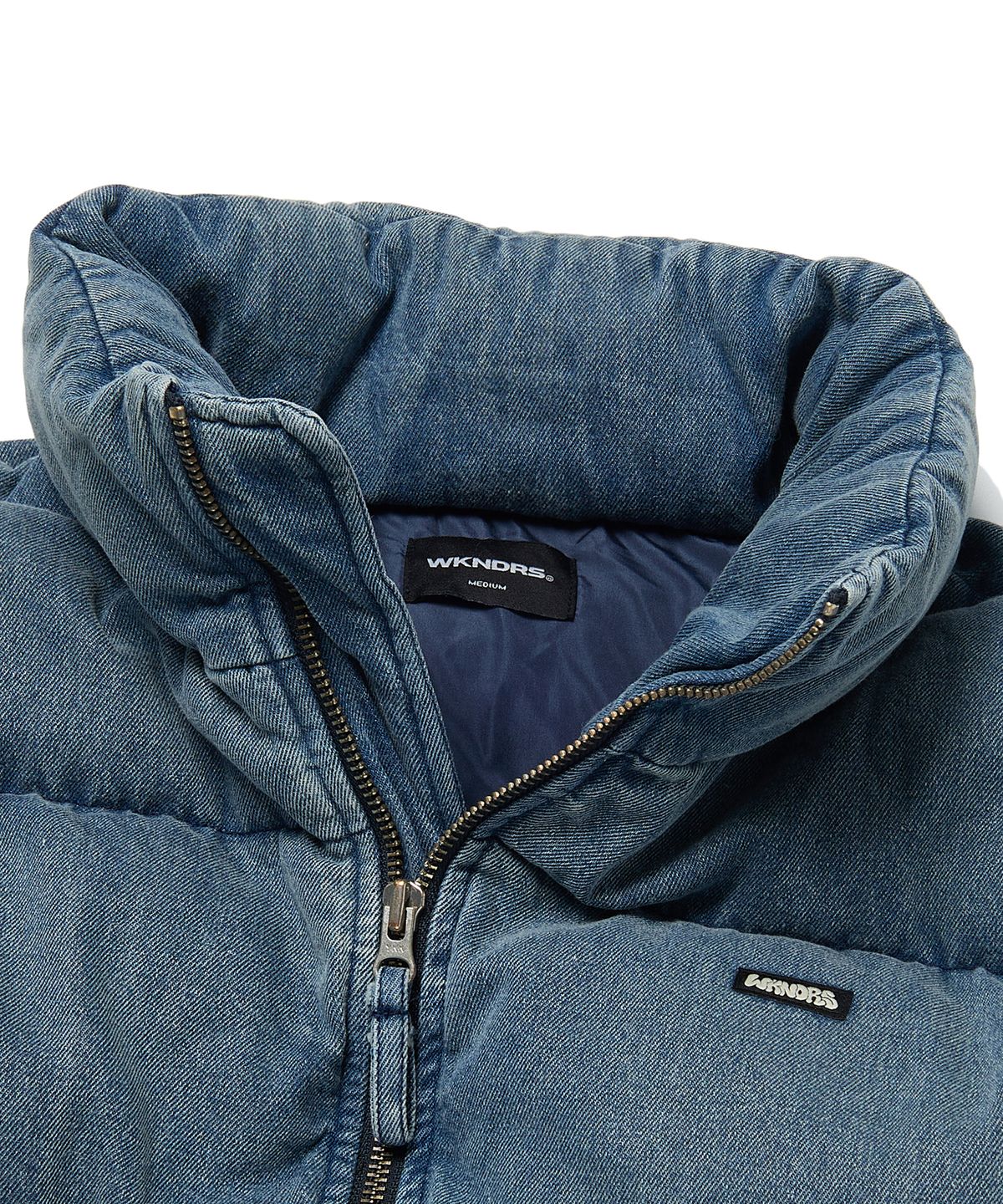 위캔더스(WKNDRS) DENIM PUFFER JK (DENIM)