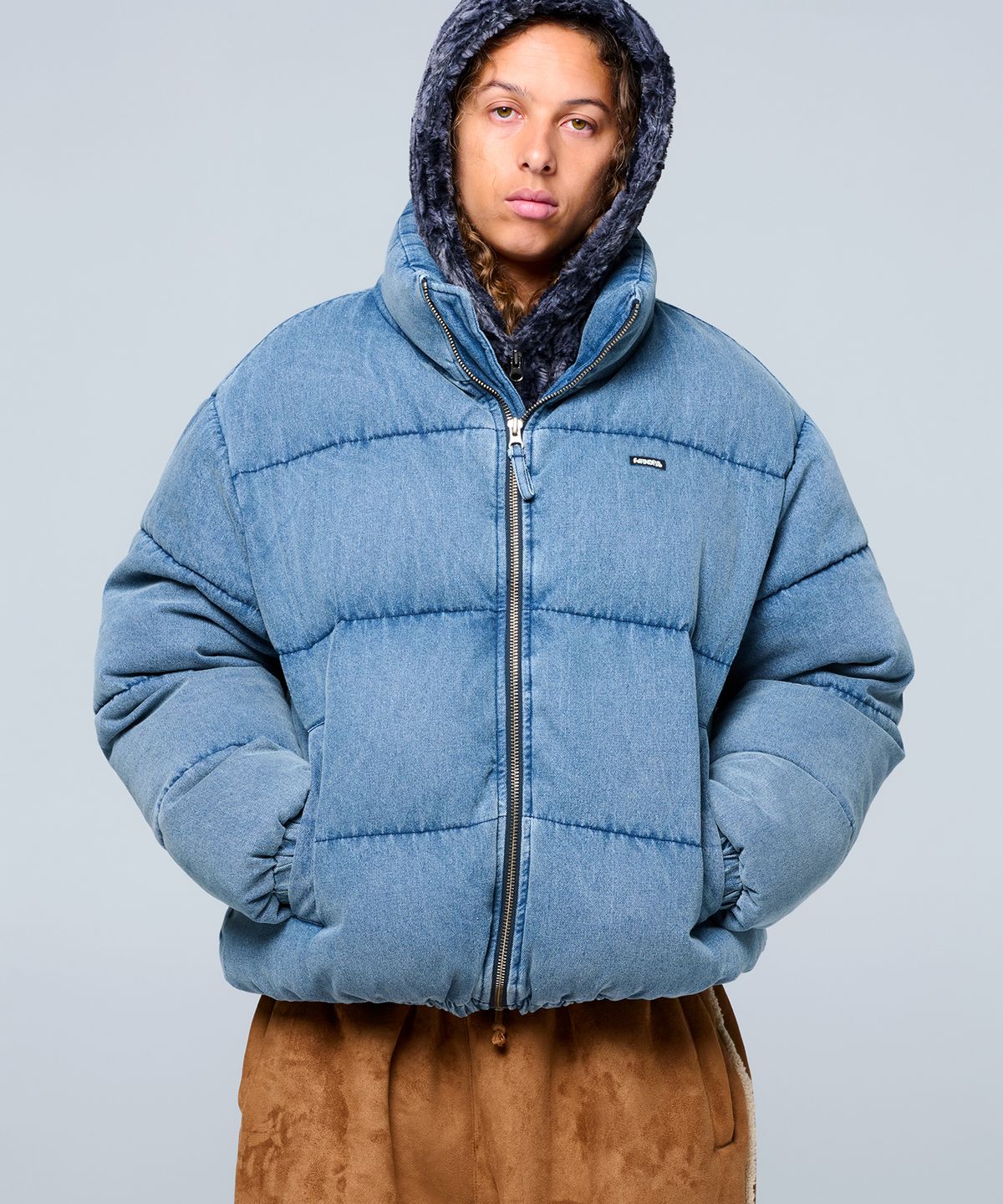 위캔더스(WKNDRS) DENIM PUFFER JK (DENIM)