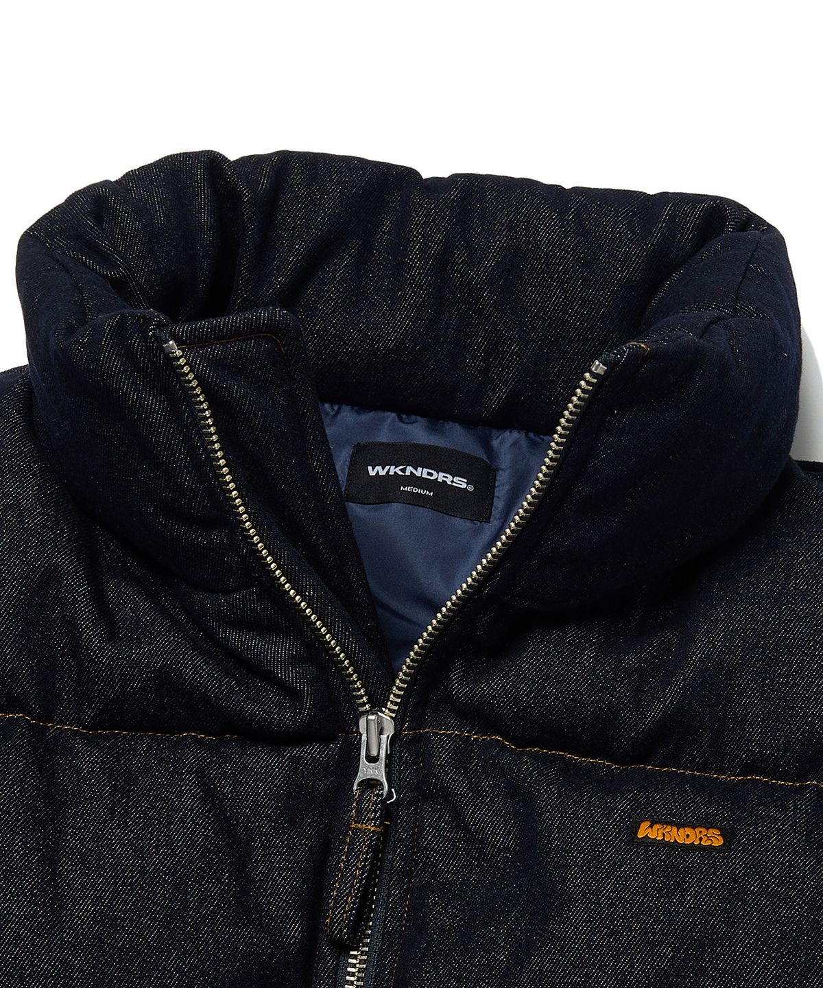 위캔더스(WKNDRS) DENIM PUFFER JK (D.BLUE)