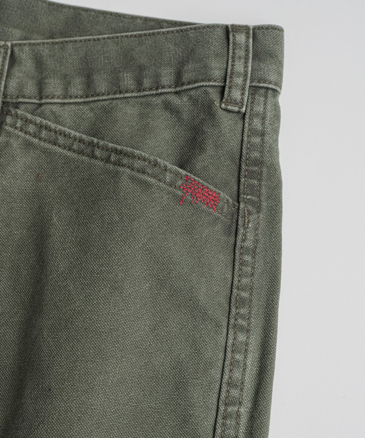 비헤비어(BEHEAVYER) DISTRESSED M35 TROUSER dust olive