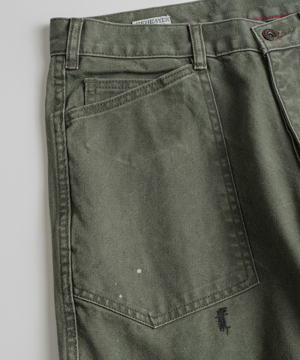비헤비어(BEHEAVYER) DISTRESSED M35 TROUSER dust olive