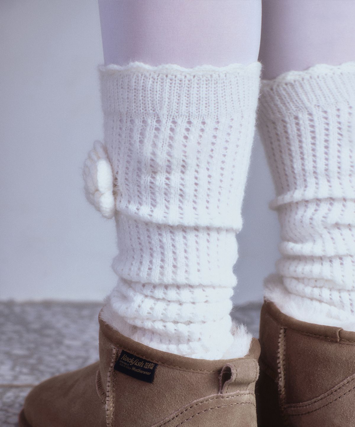 락피쉬웨더웨어(ROCKFISH WEATHERWEAR) CROCHET SOCKS - IVORY