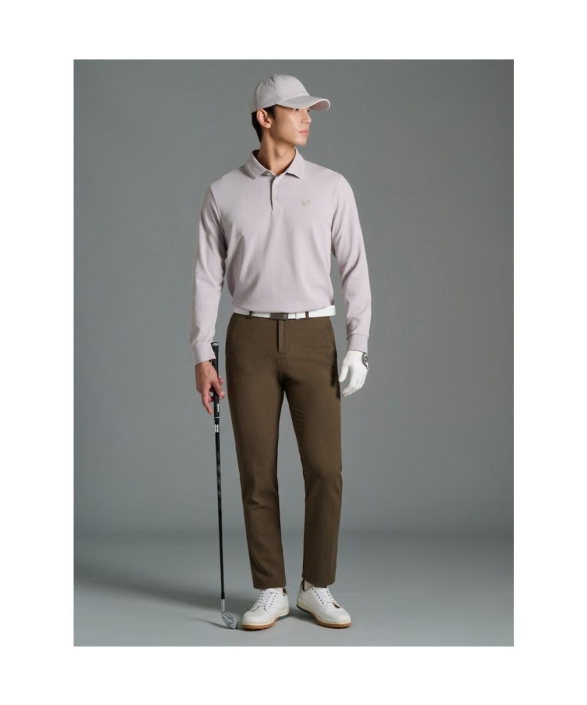 빈폴골프(BEANPOLE GOLF) 남성 데님라이크 스트레이트 팬츠 - 카키