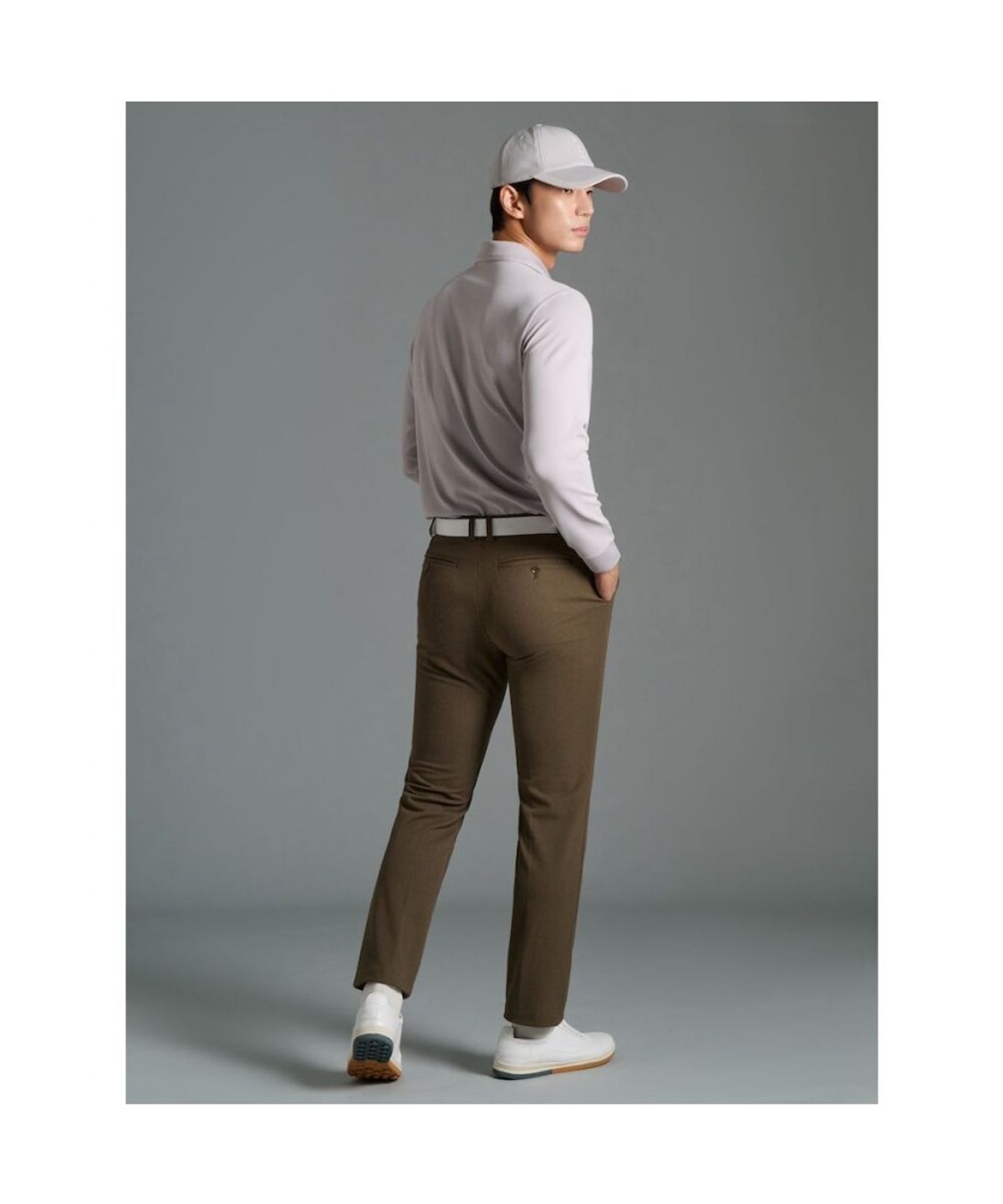 빈폴골프(BEANPOLE GOLF) 남성 데님라이크 스트레이트 팬츠 - 카키