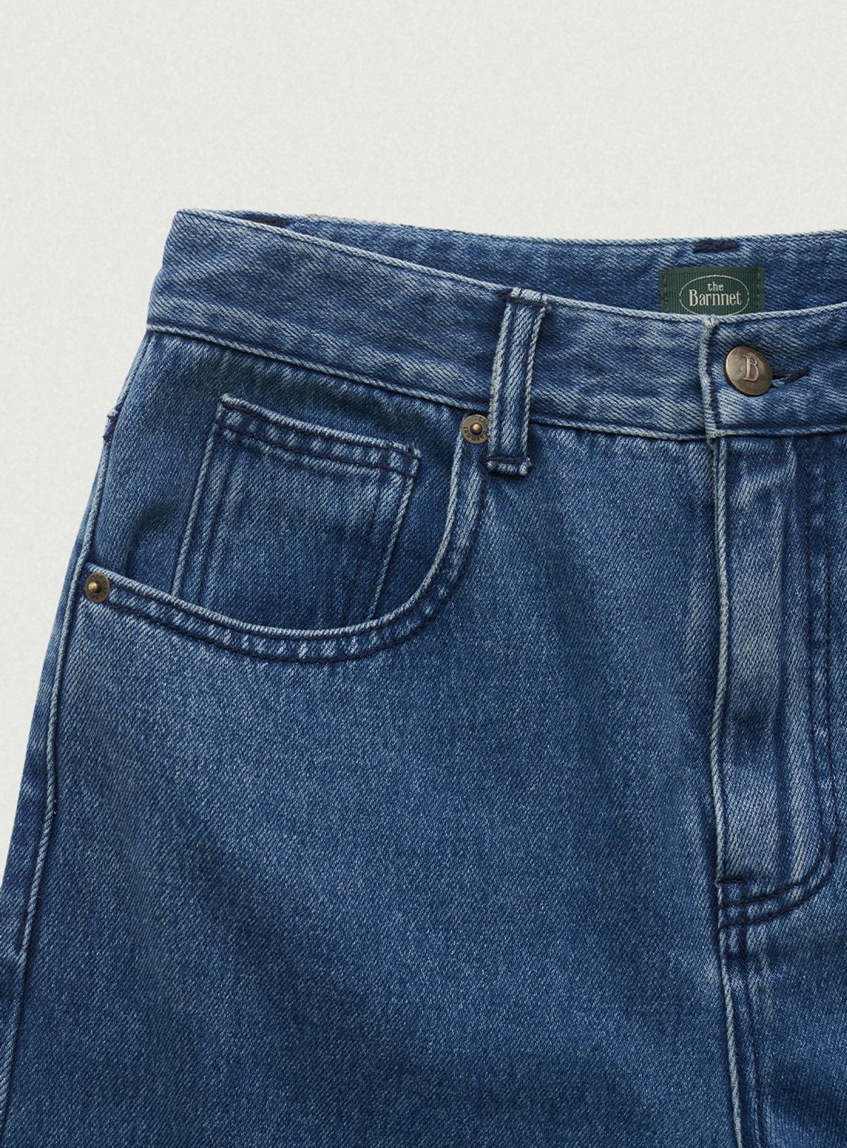 더바넷(THEBARNNET) Glacial Loose-Fit Denim Pants